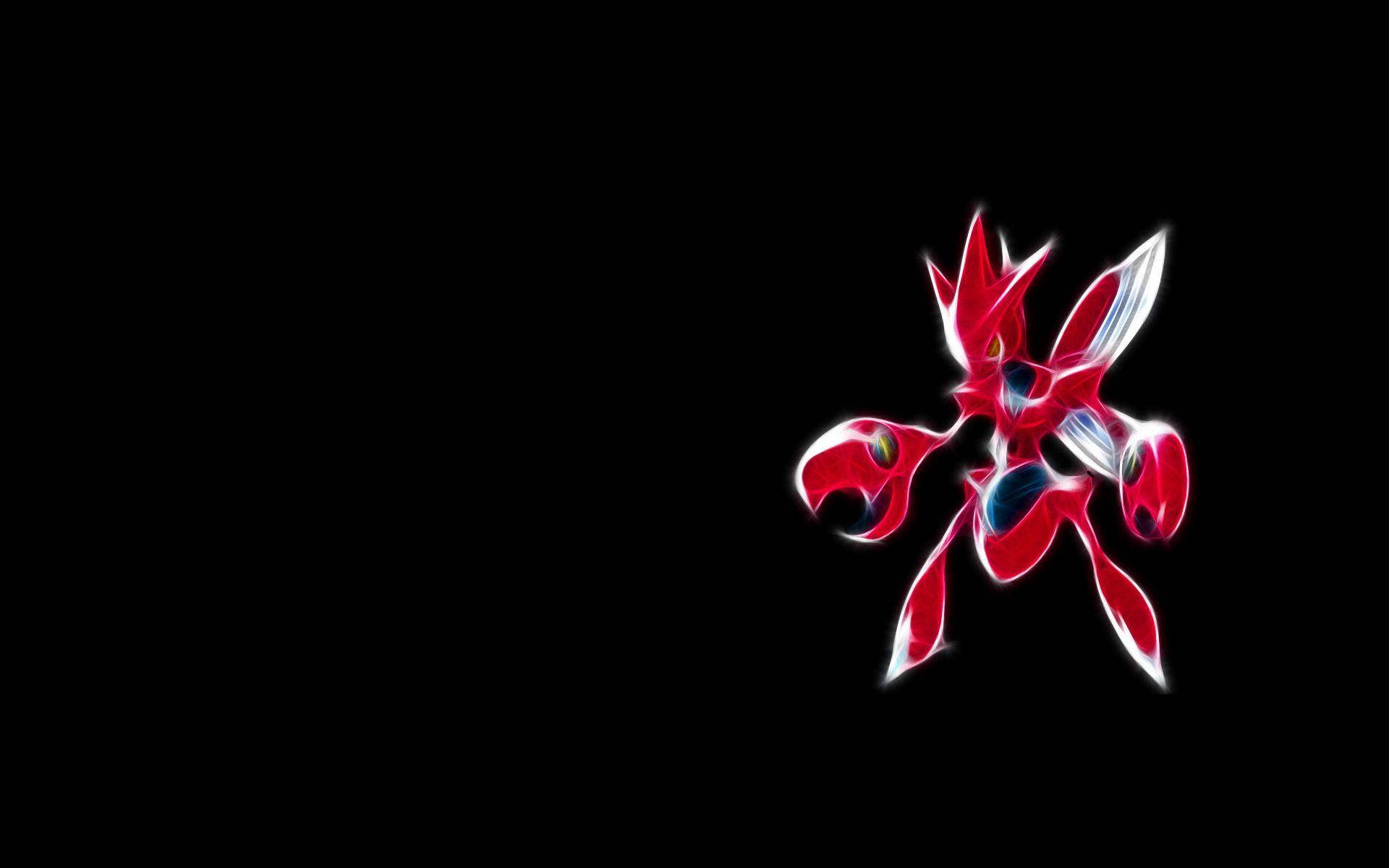 Scizor Gleaming In Darkness Background