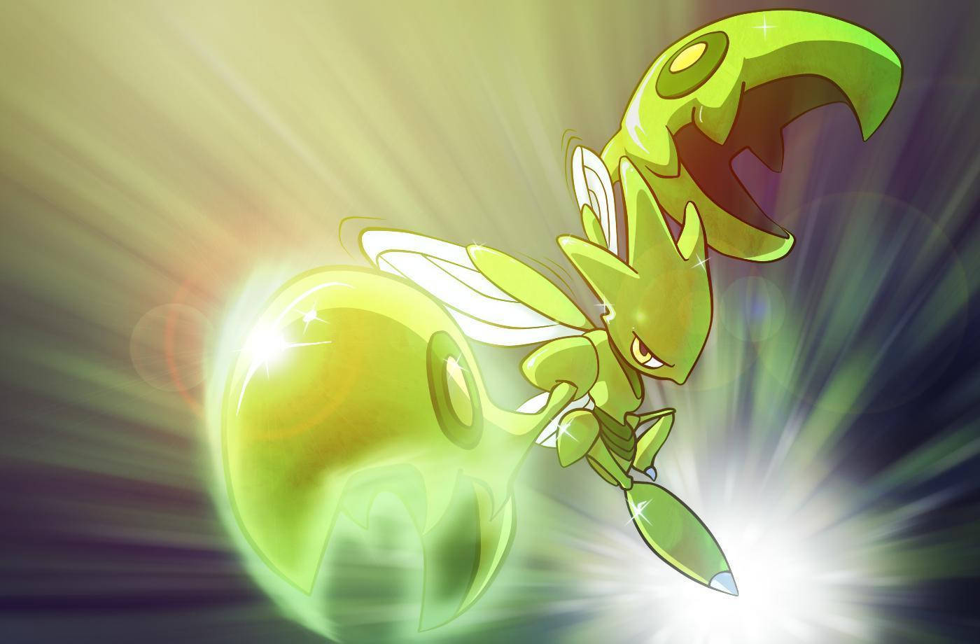 Scizor In Green