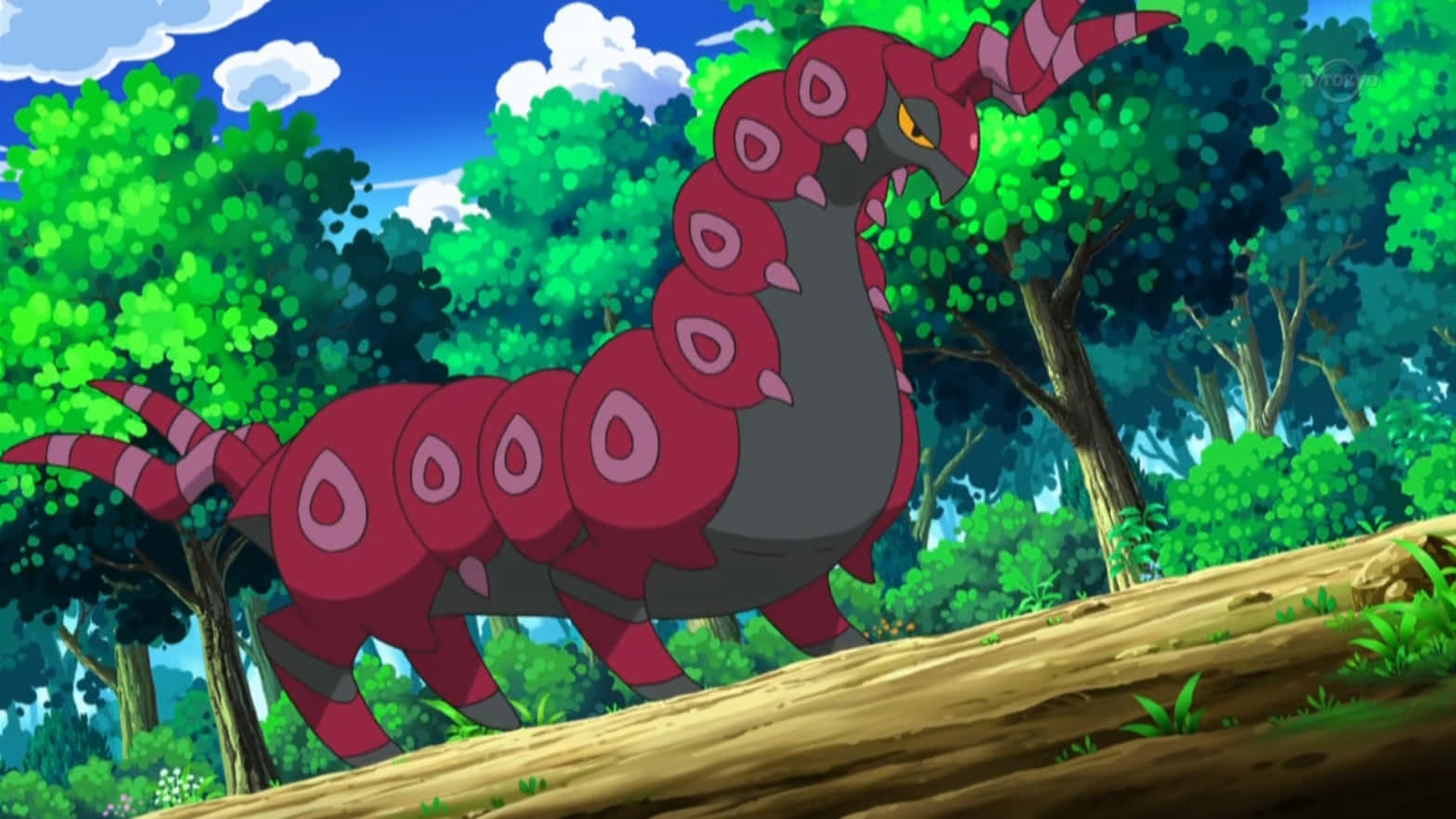 Scolipede In The Pokemon Anime Desktop Background