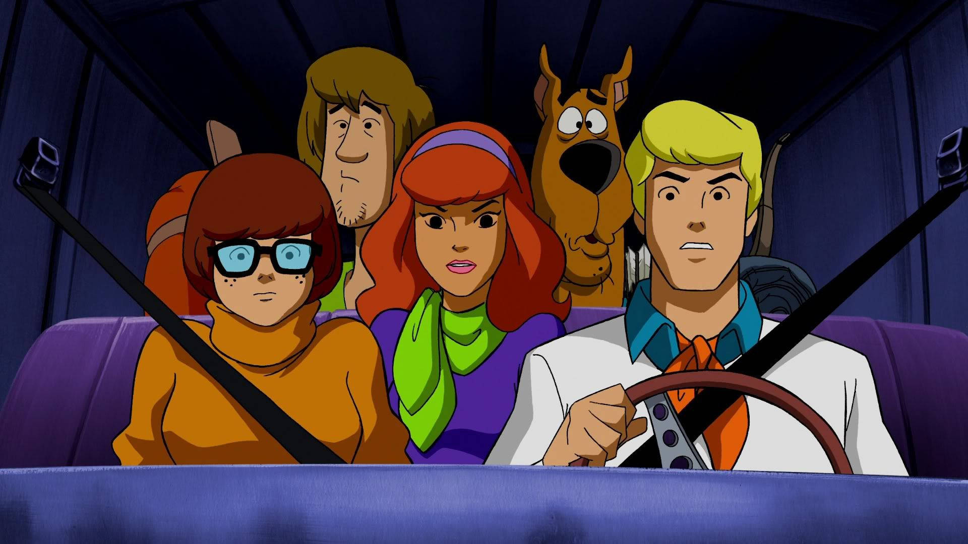 Scooby Doo Escapade With Mystery Machine Background