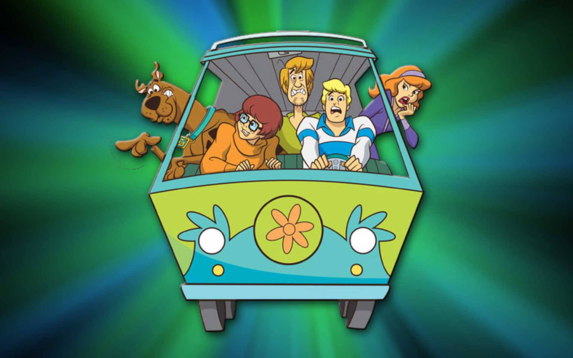 Scooby Doo Riding In A Car Background