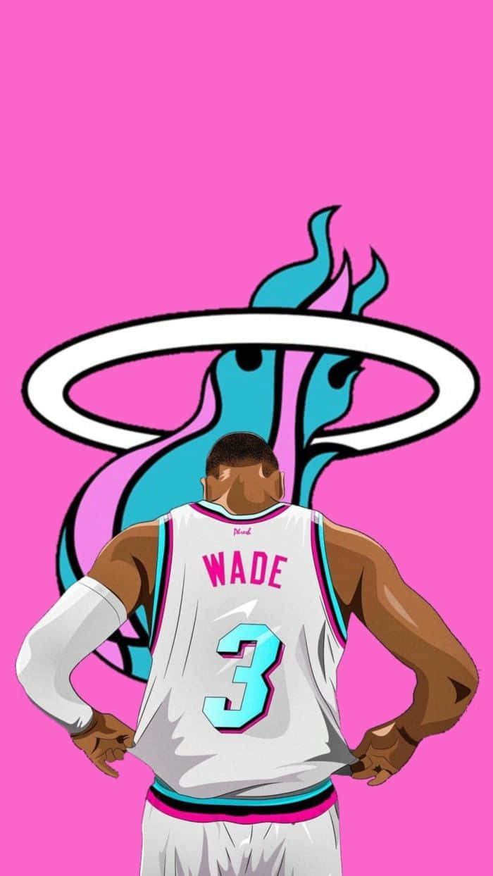 Score From Anywhere With A Pink Basketball Background