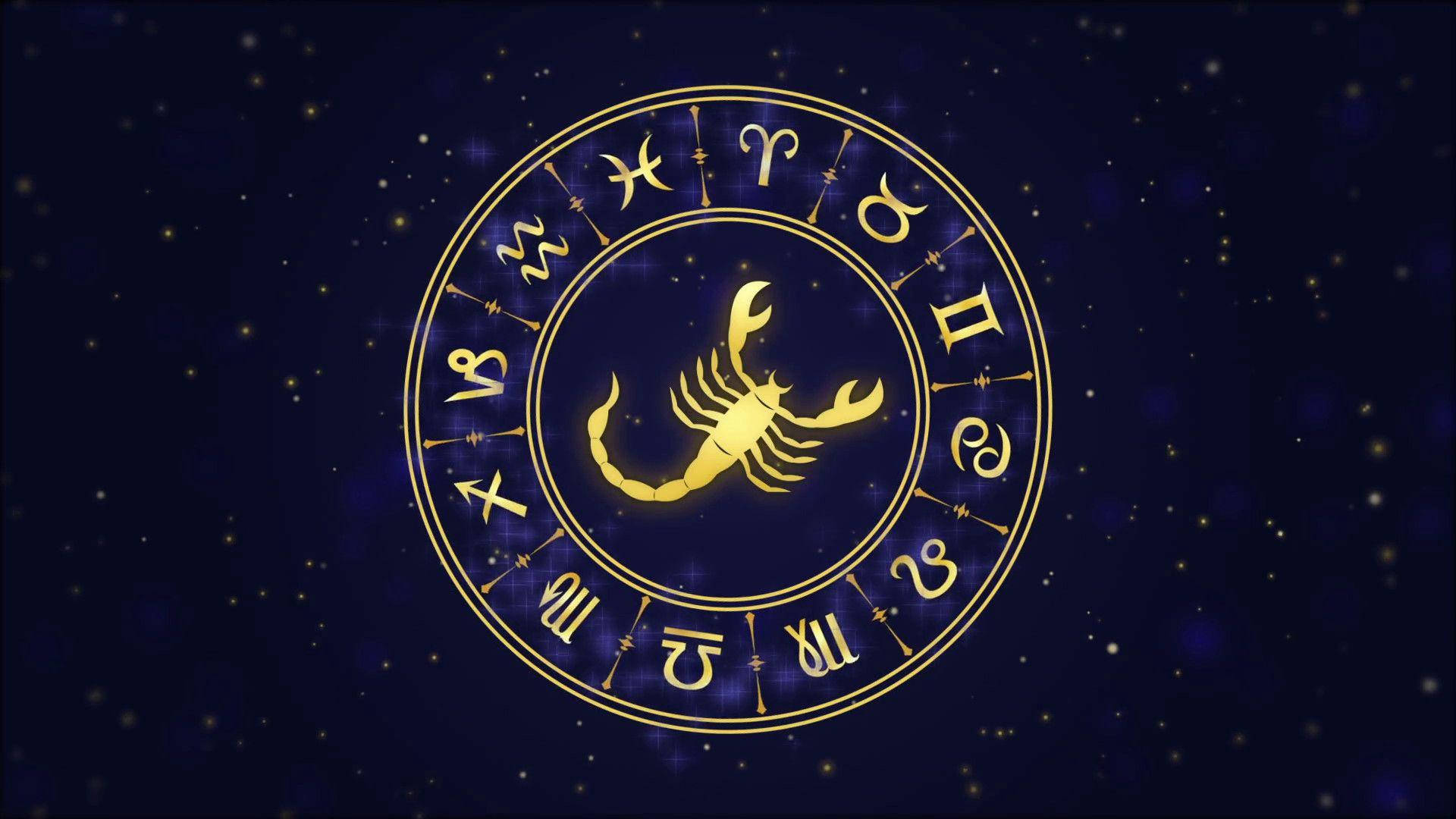 Scorpio And Astrological Signs Background