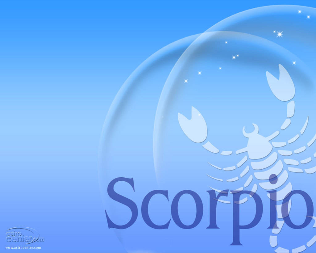 Scorpio Bubble Design Background