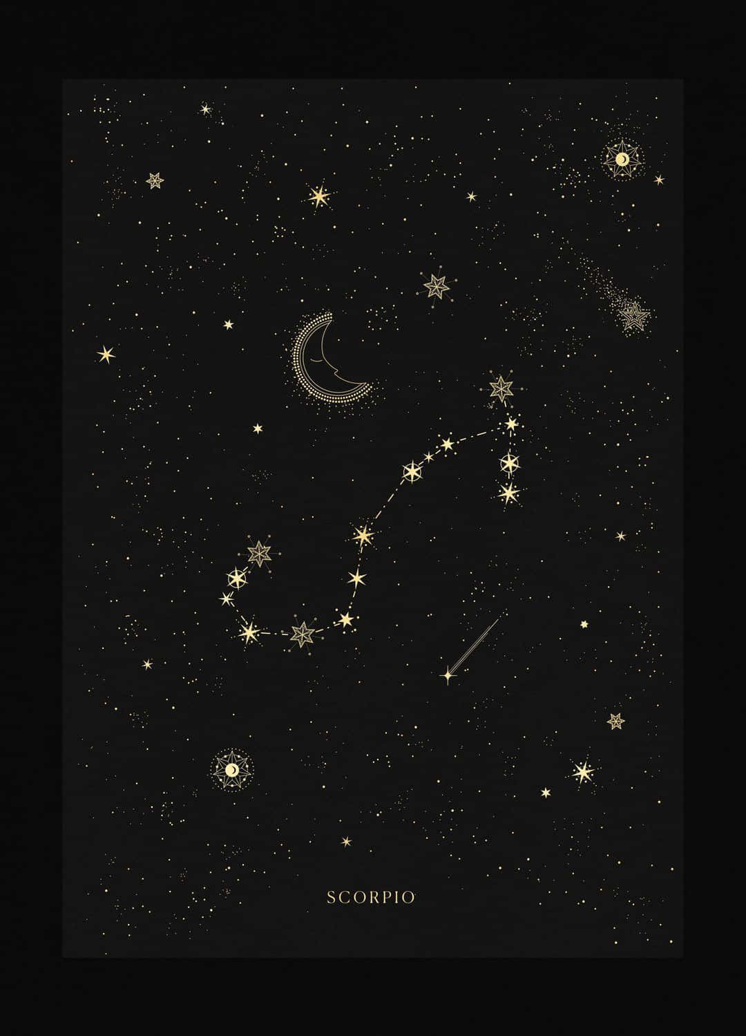 Scorpio Iphone Aesthetic Astrology Sign Galaxy Background