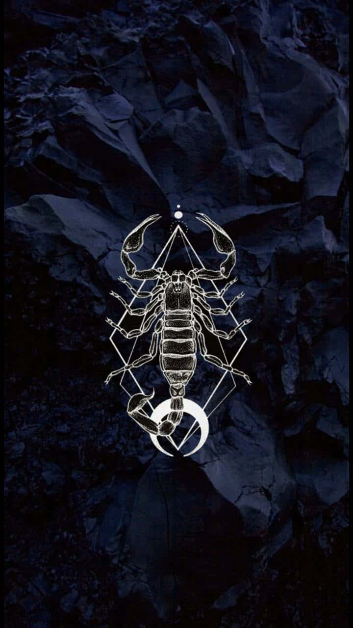 Scorpio Iphone Geometric Shapes Moon Background