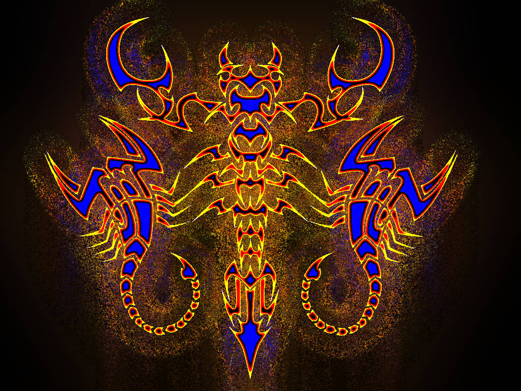Scorpio Symbol Cool Background