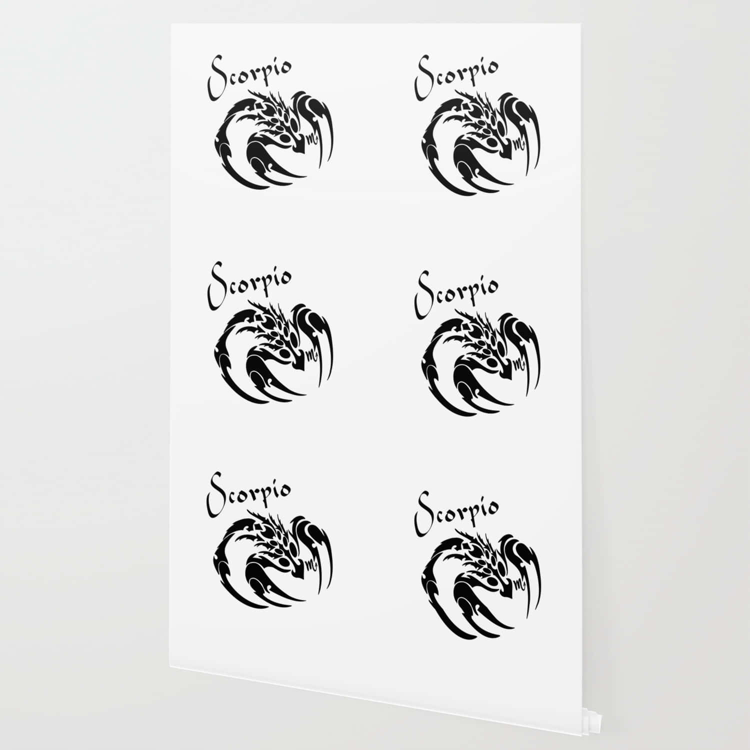 Scorpio Zodiac Sign Wall Art Background