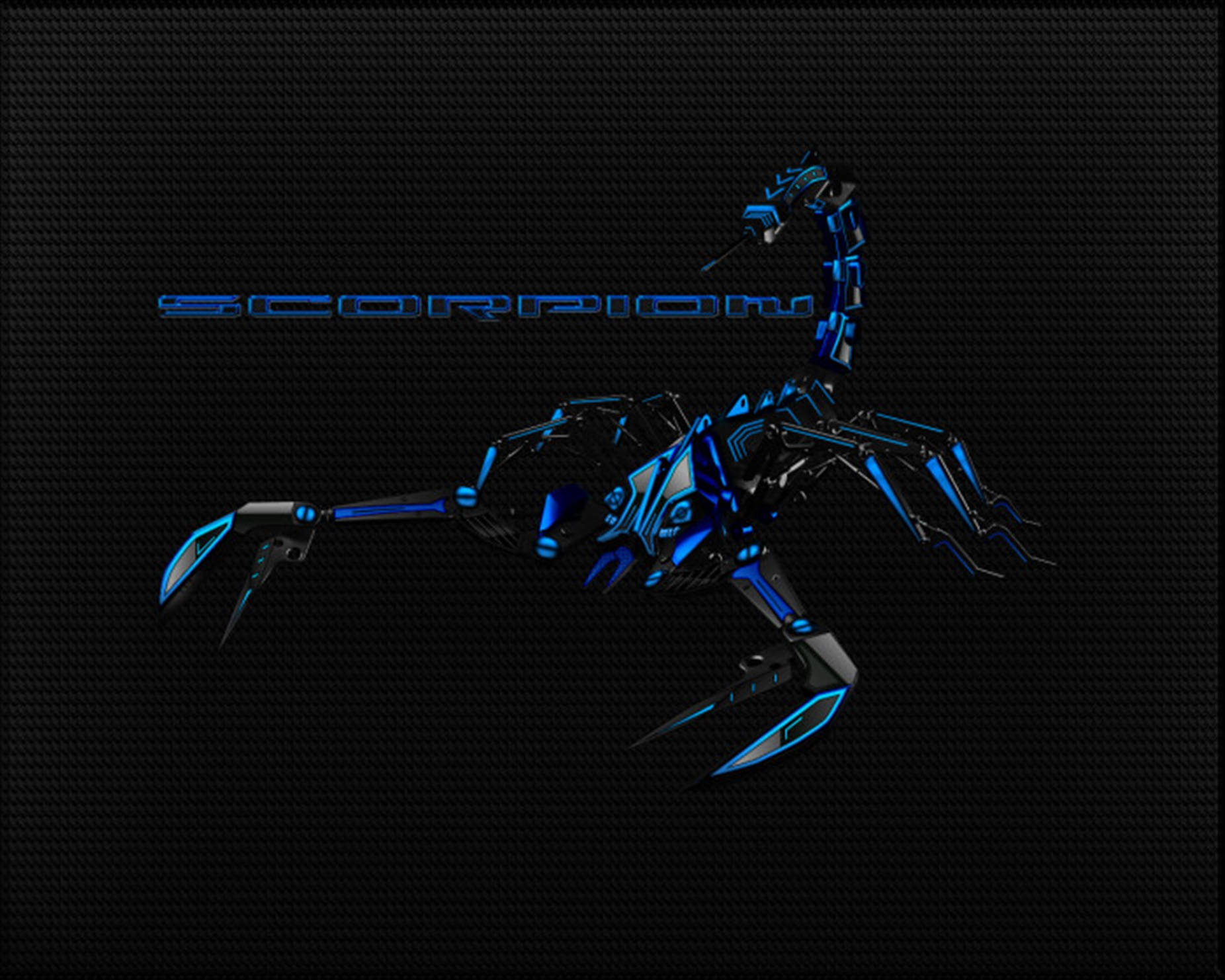 Scorpion Blue Aesthetic Robot