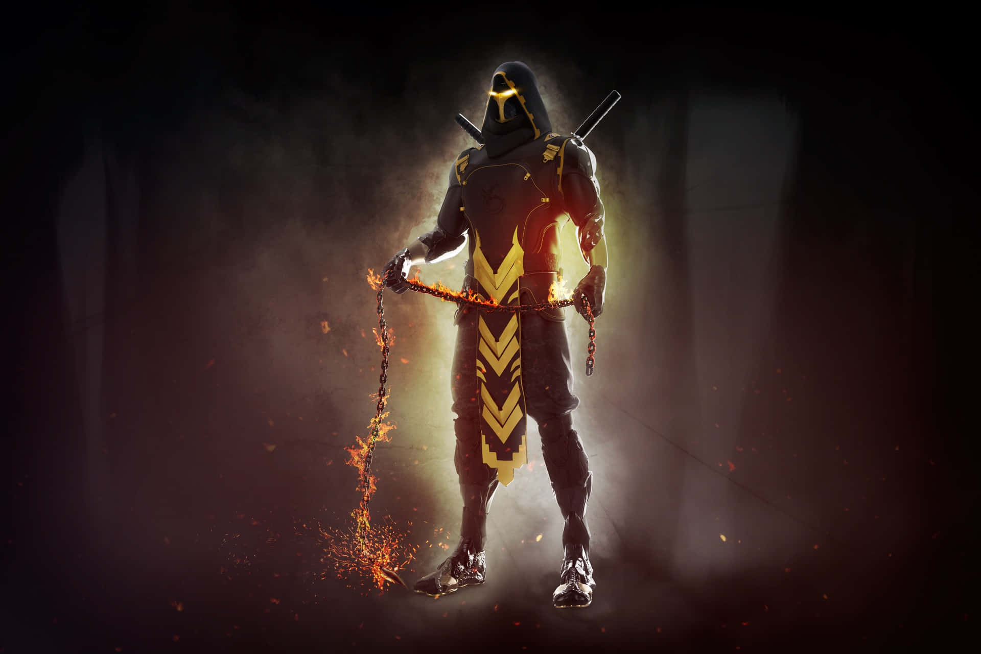 Scorpion, The Infamous Ninja Specter Of Mortal Kombat Background