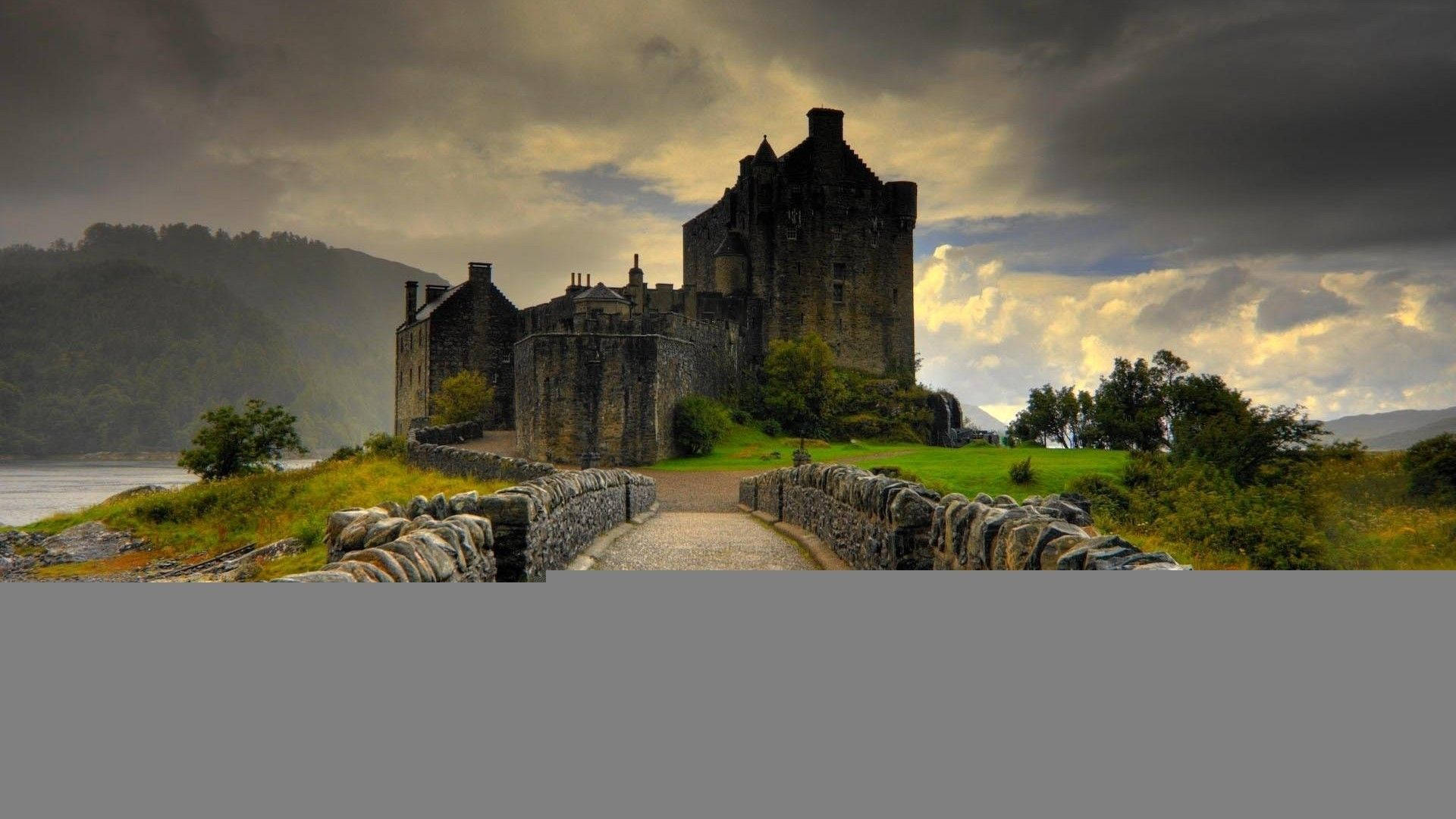 Scotland Vintage Castle Background