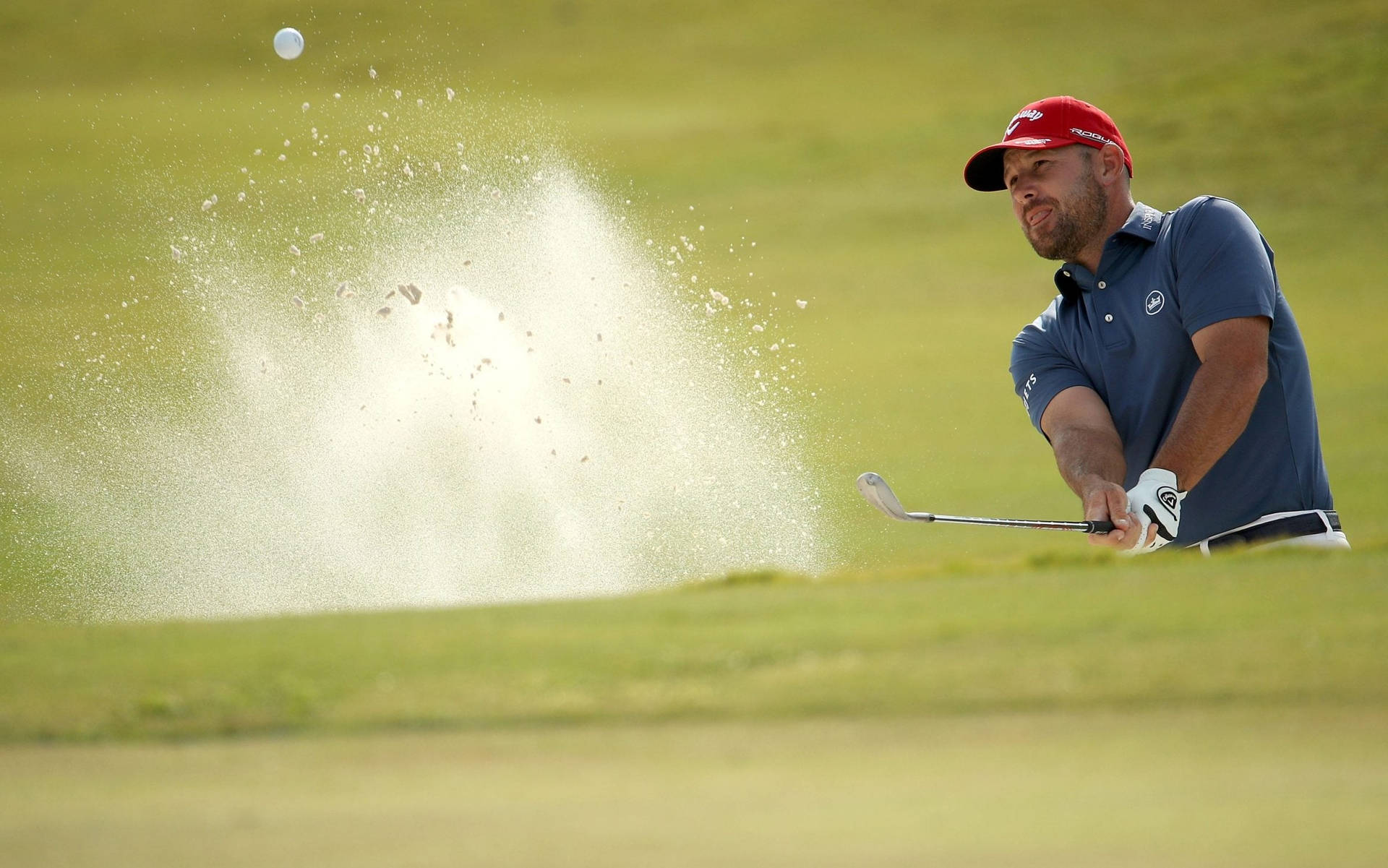 Scott Brown Sending Sand Flying Background