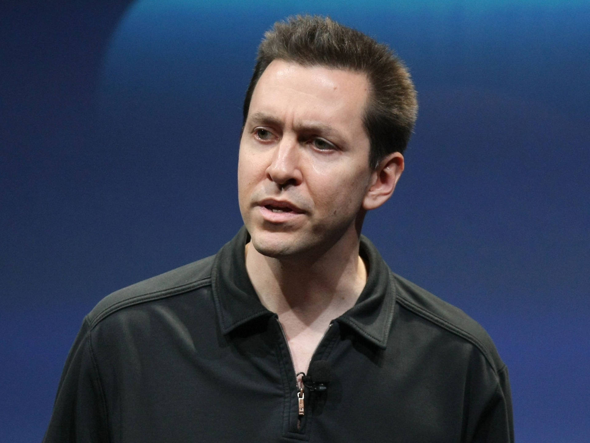 Scott Forstall Looking Thoughtful In A Presentation