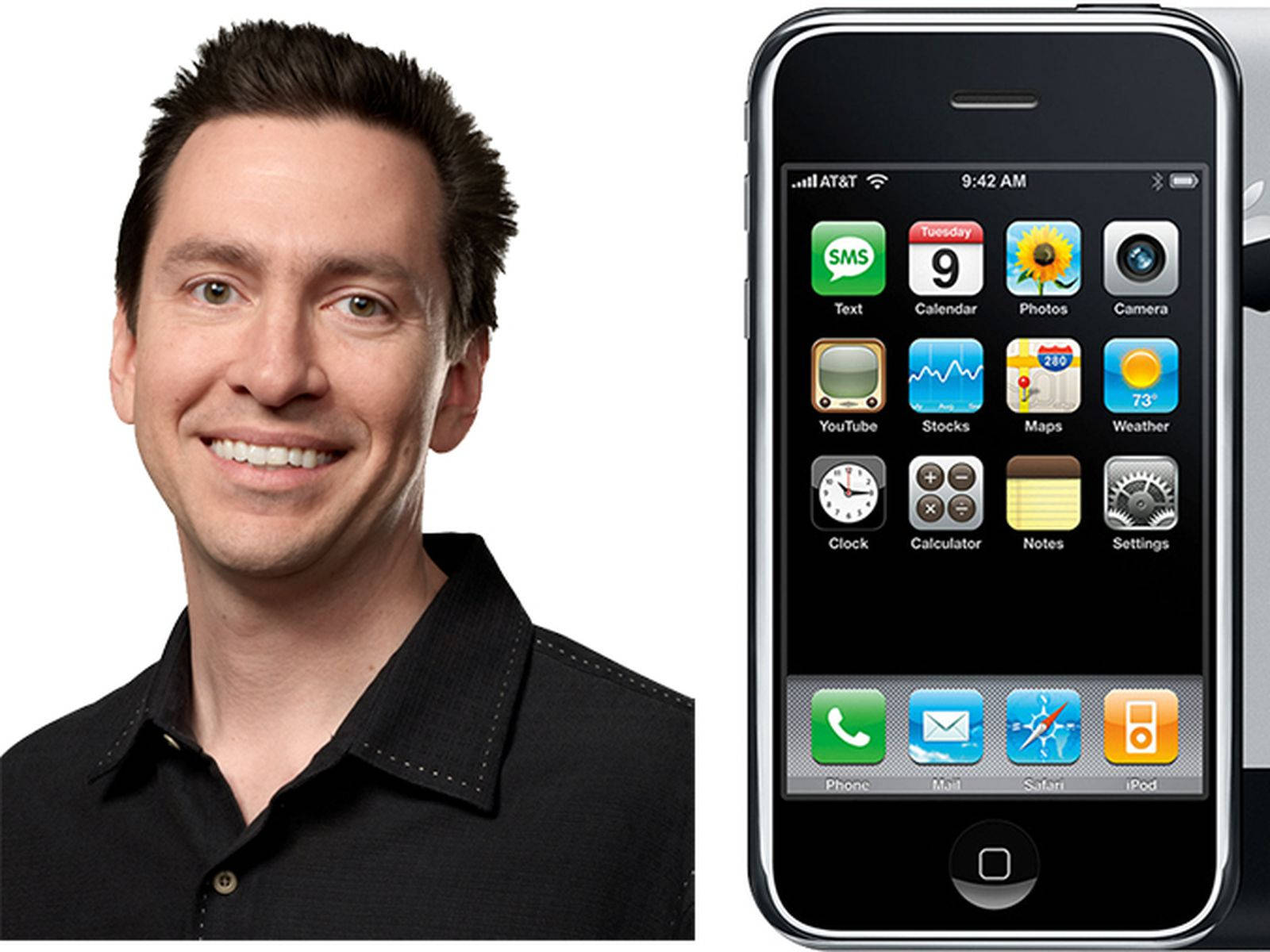 Scott Forstall With The Original Iphone 3g