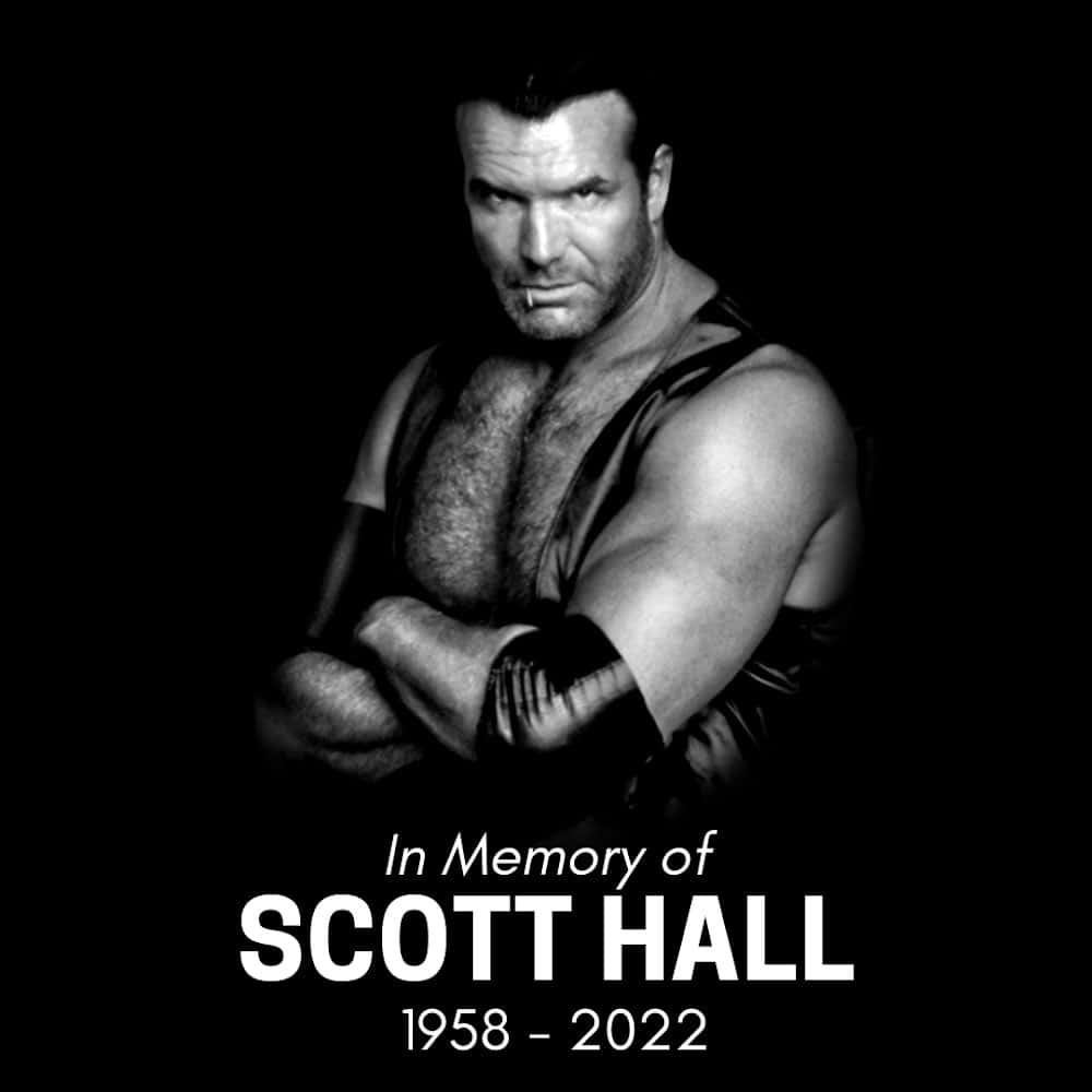 Scott Hall Black And White Tribute Photo