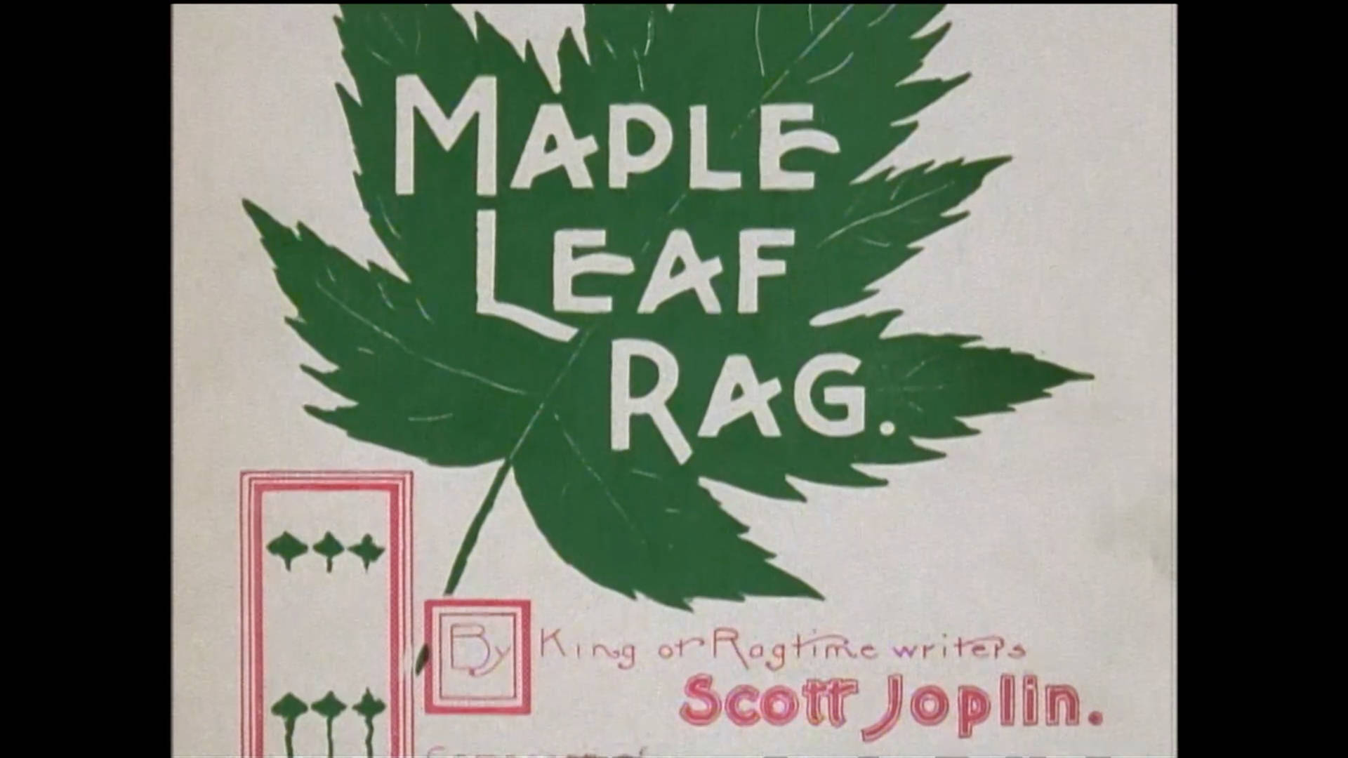 Scott Joplin Maple Leaf Rag Music Sheet Background