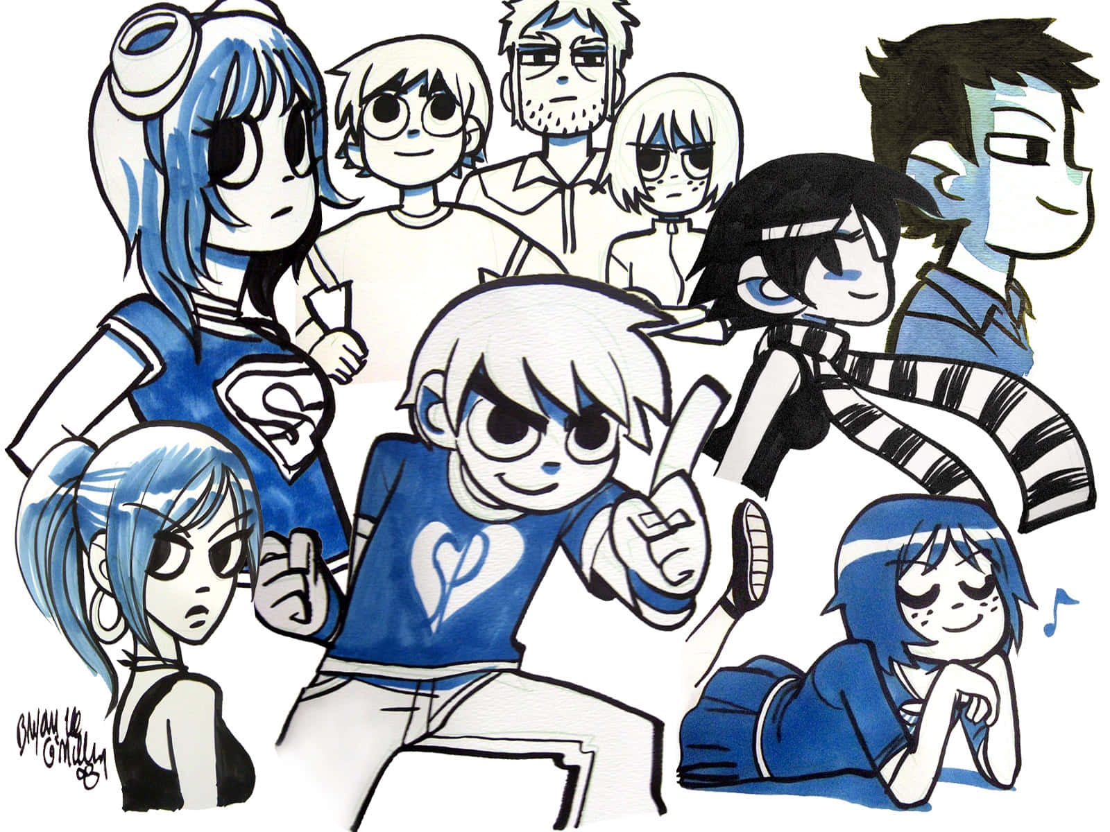 Scott Pilgrim And Friends Background