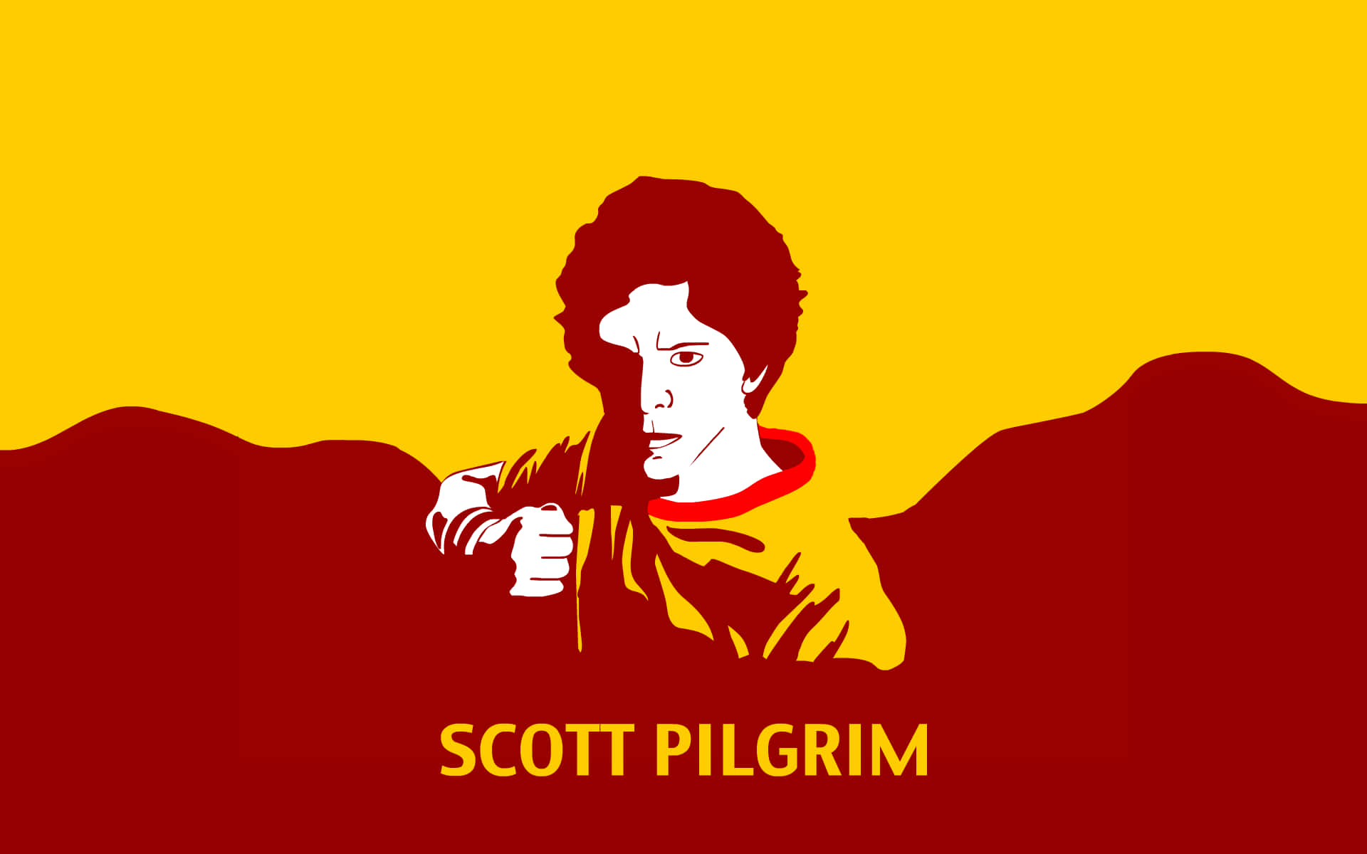 Scott Pilgrim Face Look Background