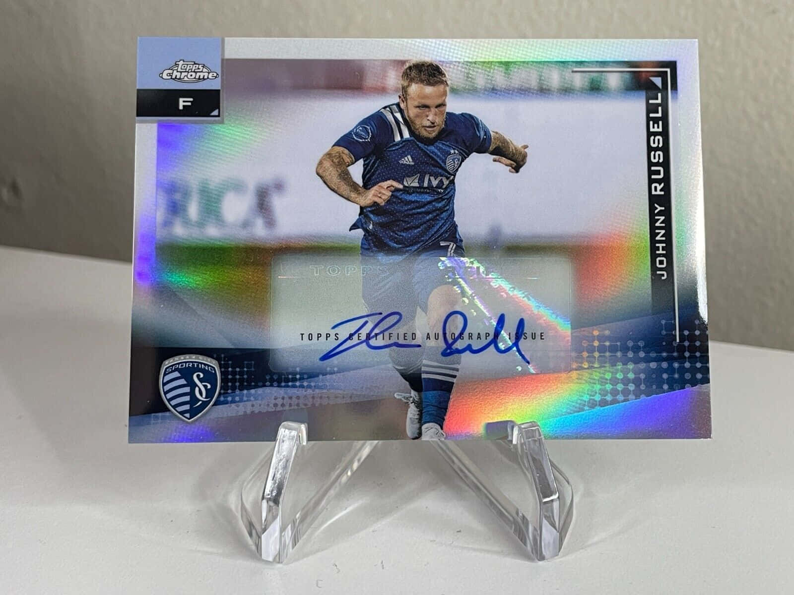 Scottish Professional Football Player Johnny Russell Autograph Background