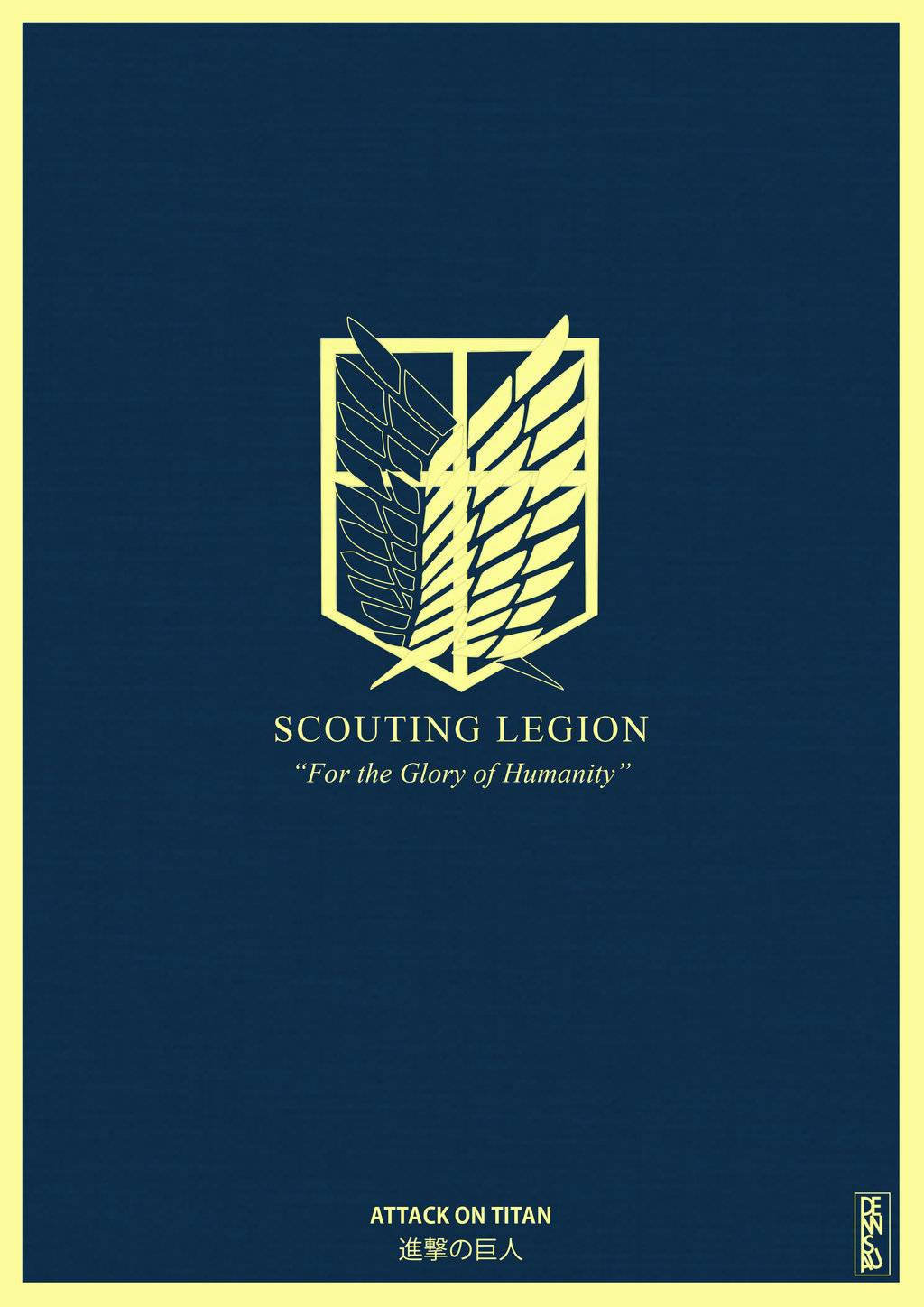 Scouting Legion Logo Attack On Titan Iphone Background