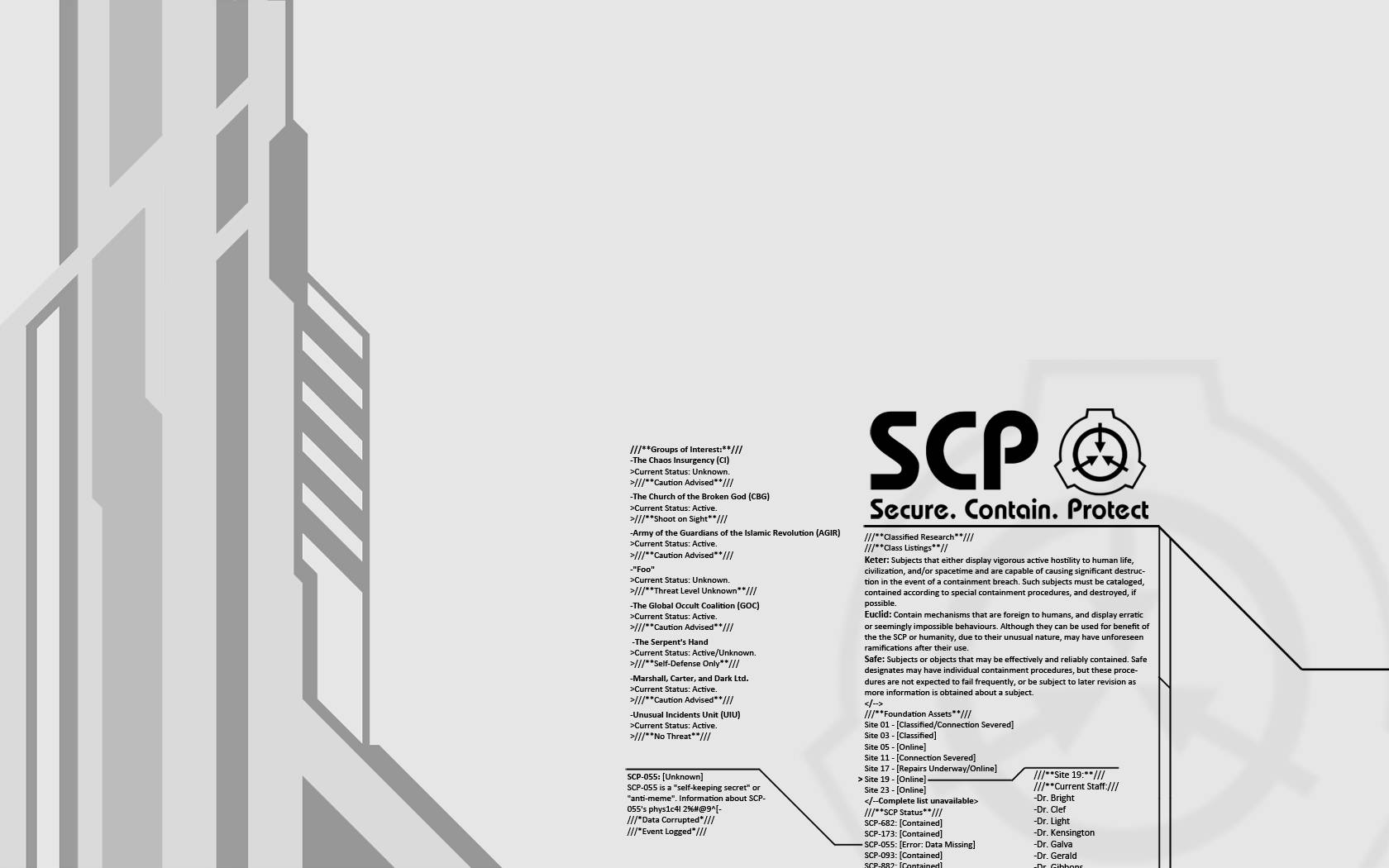 Scp Game Console Background