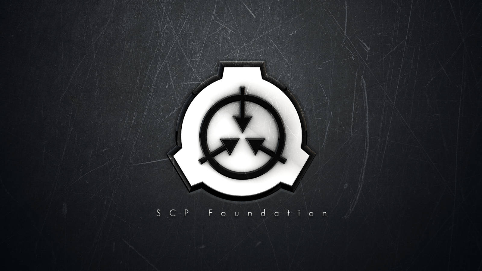 Scp Logo In Scratched Background Background