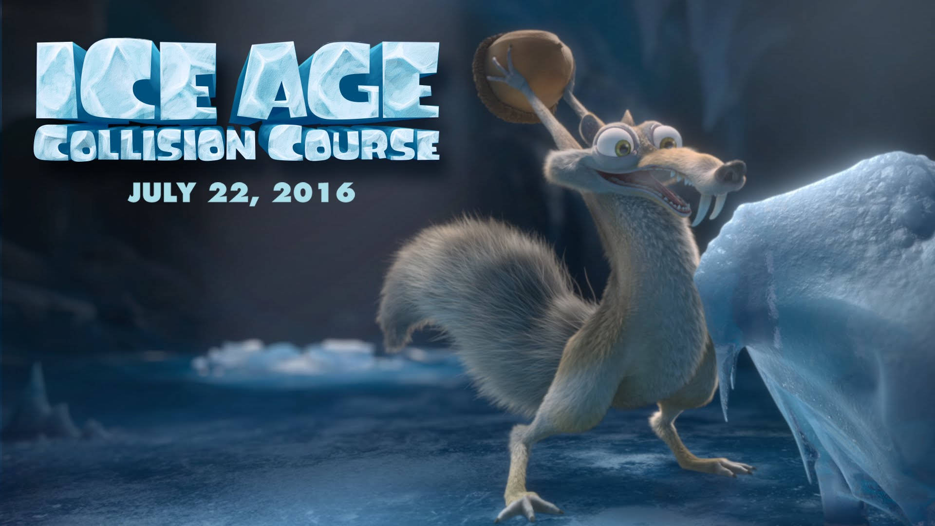 Scrat And His Acorn Ice Age Collision Course Background