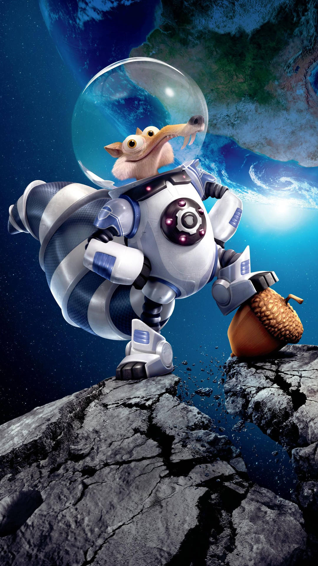 Scrat The Astronaut Ice Age Collision Background