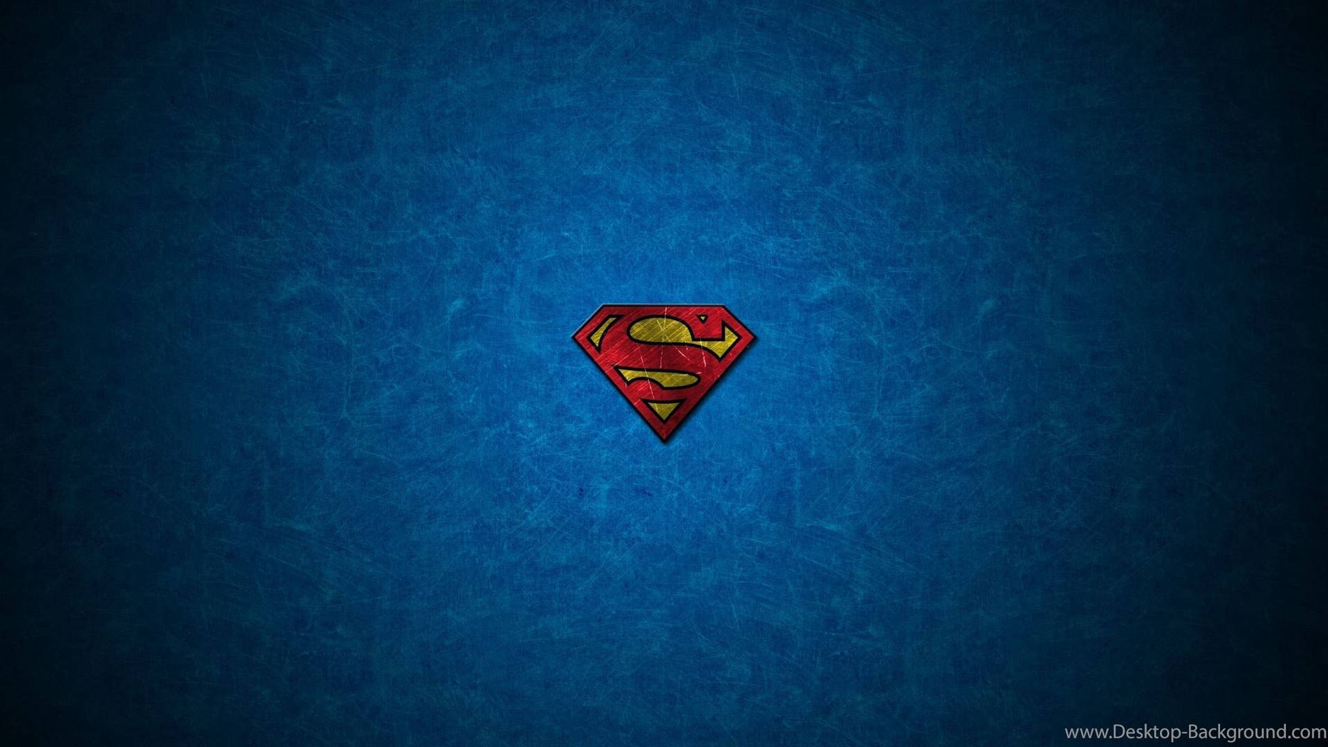 Scratched Superman Symbol Iphone Blue Background
