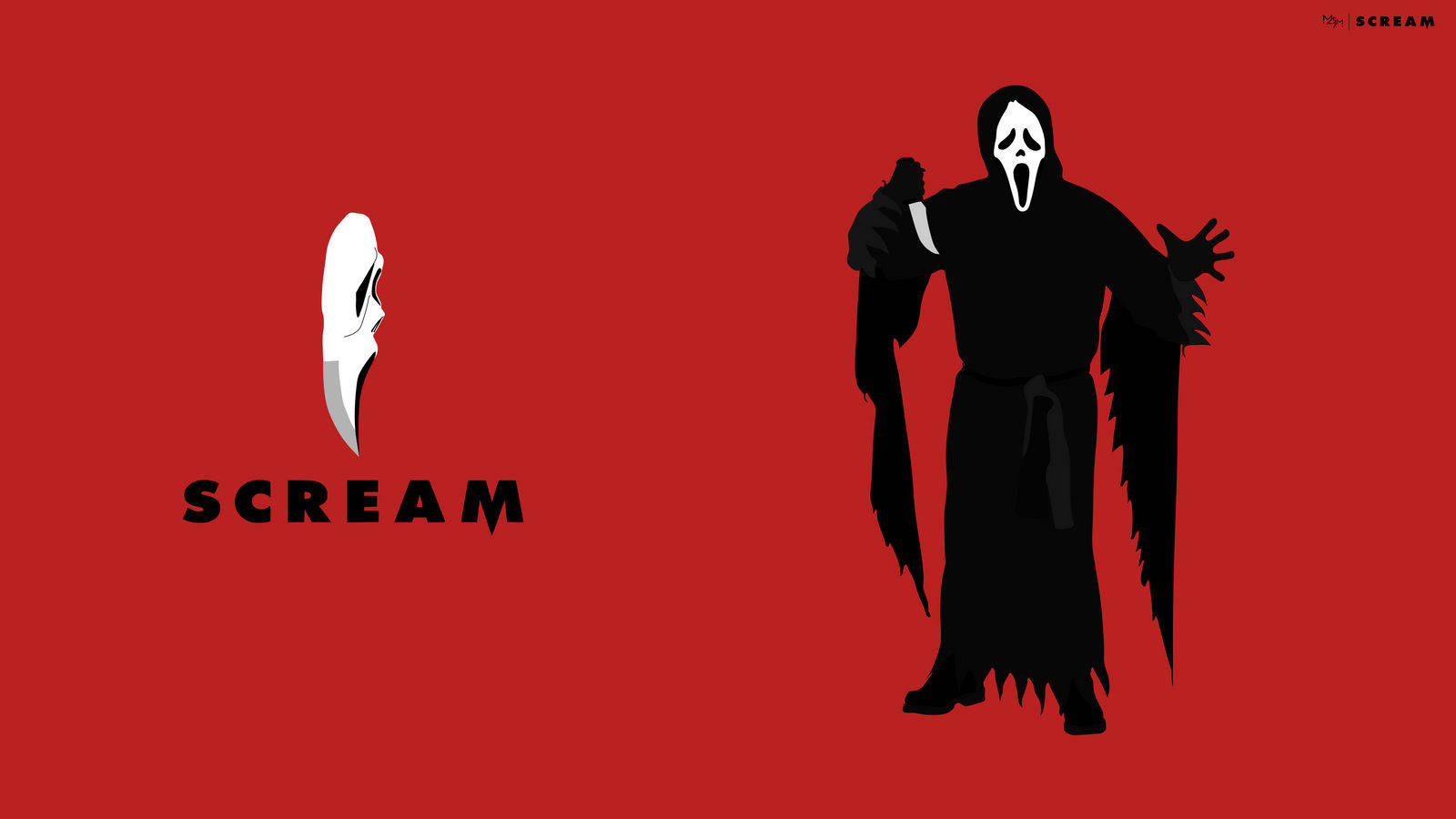 Scream Ghostface Graphic Background