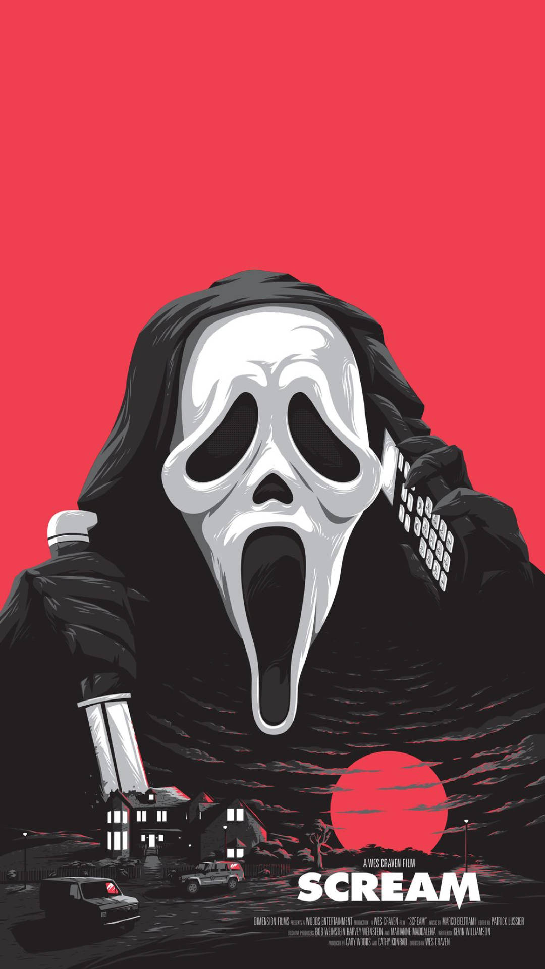 Scream Vector Art Background