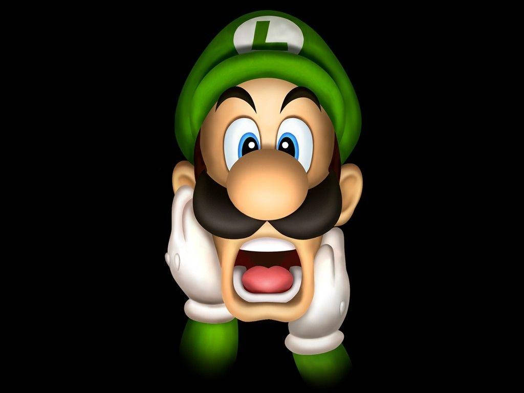 Screaming Luigi Background