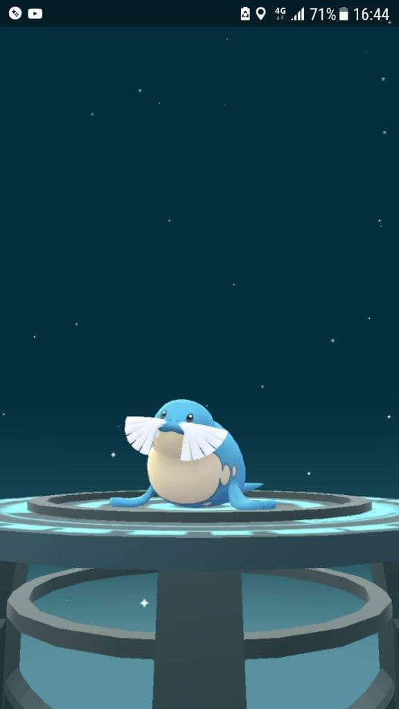 Screenshot Of Sealeo On Pokémon Go Background