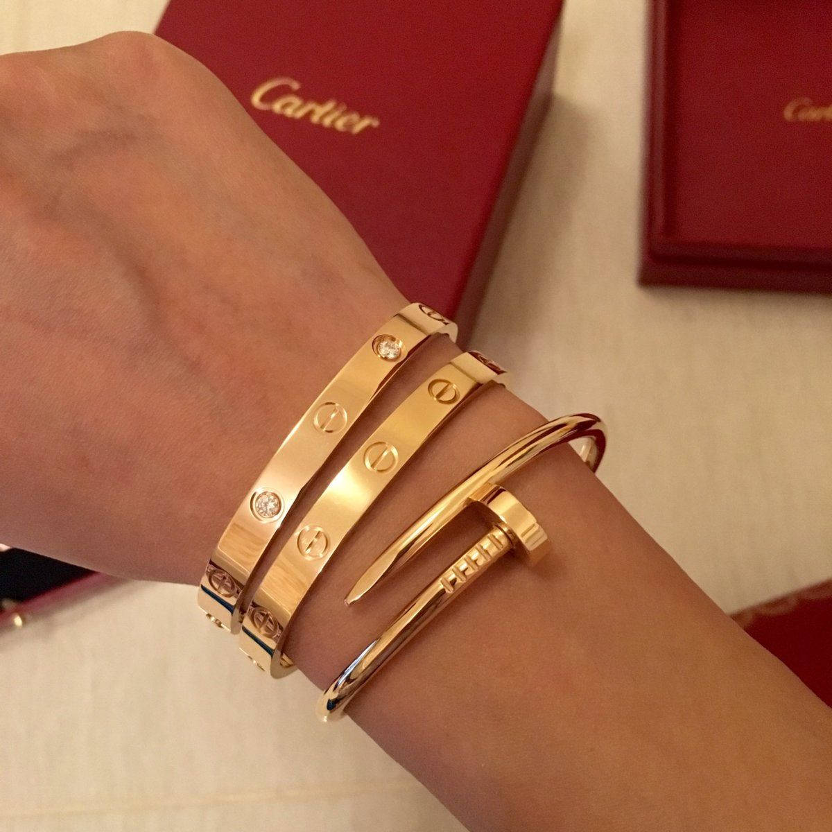 Screwed Cartier Bracelets