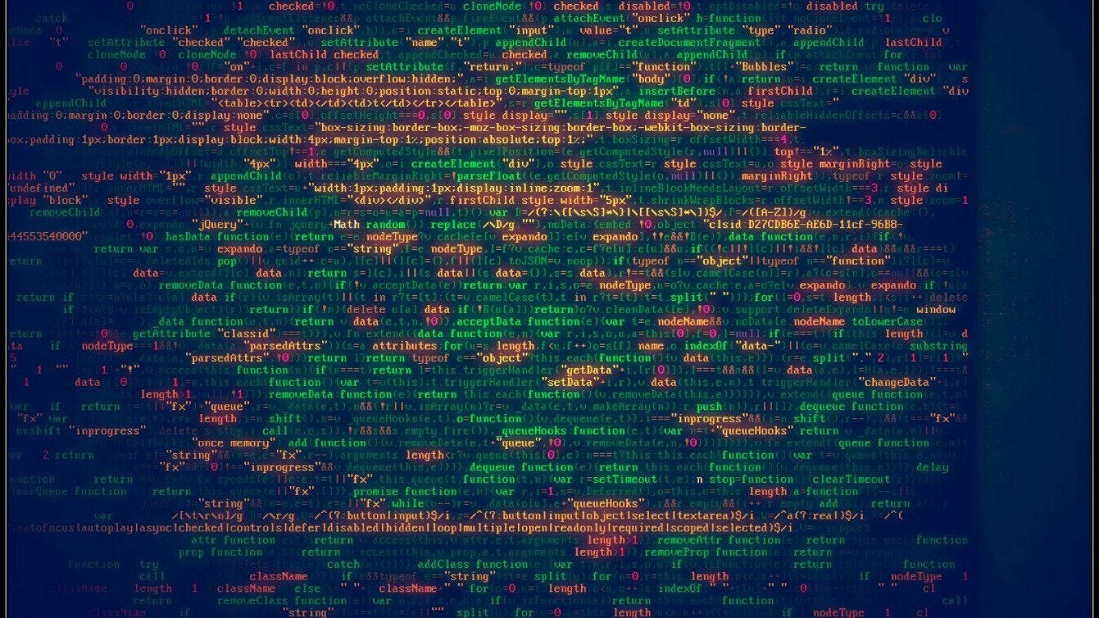 Script Colorful Digital Computer Scripts