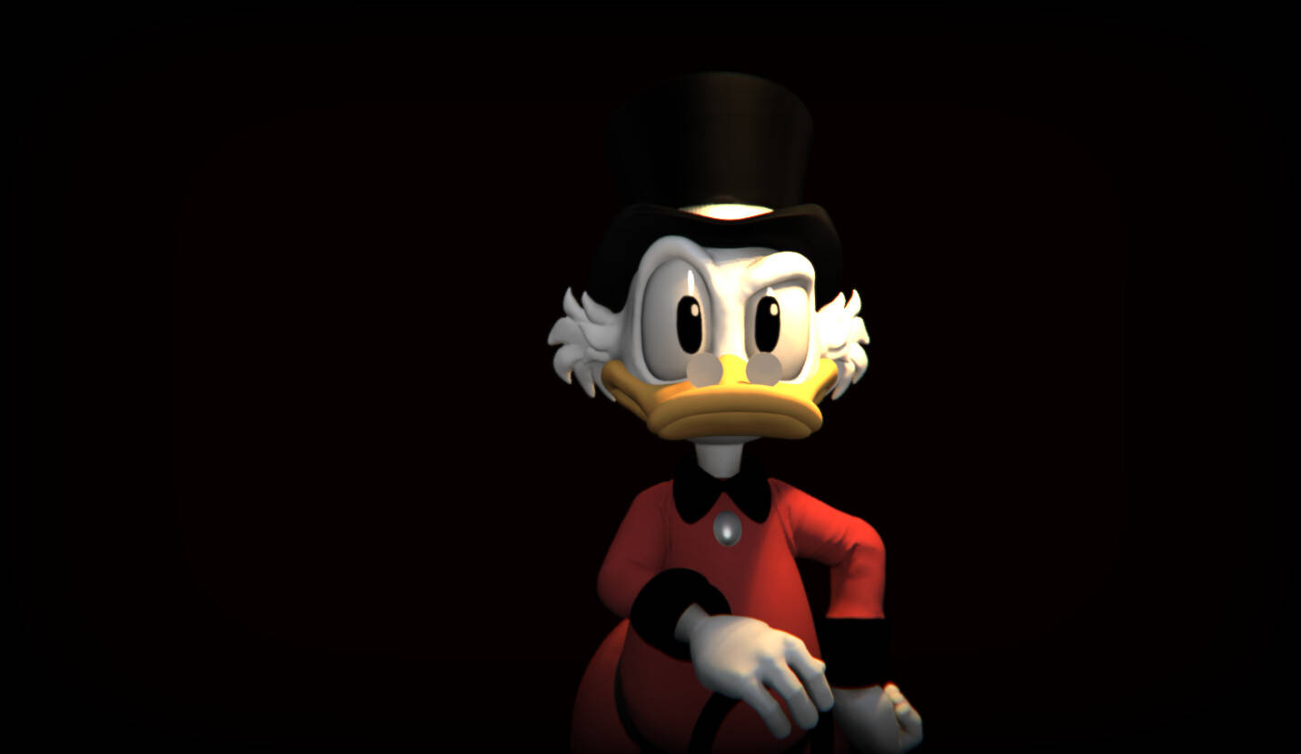 Scrooge Mcduck 3d Art Disney Background