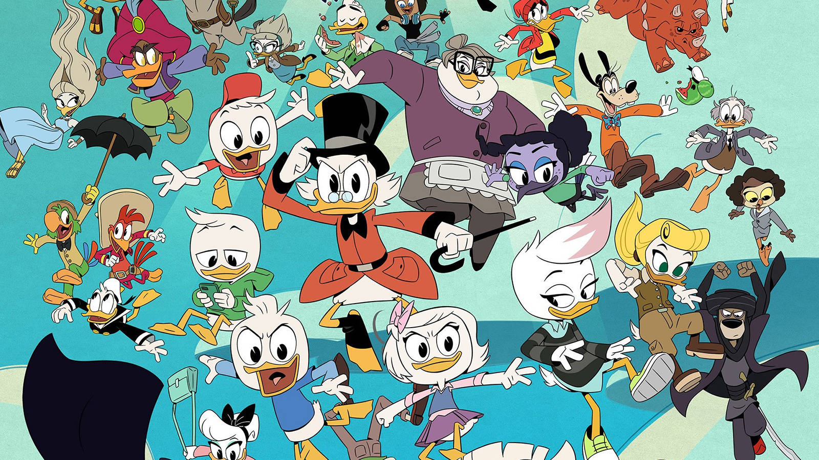 Scrooge Mcduck And Ducktales Characters Background