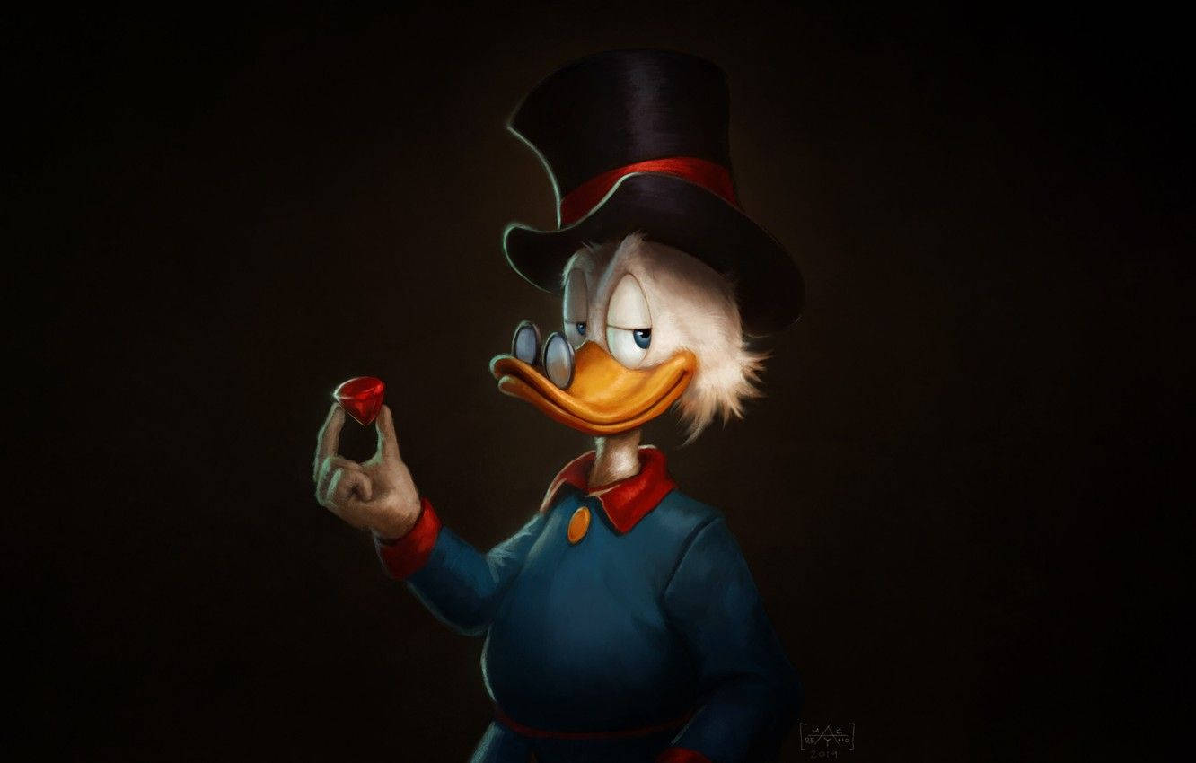 Scrooge Mcduck And His Ruby Background