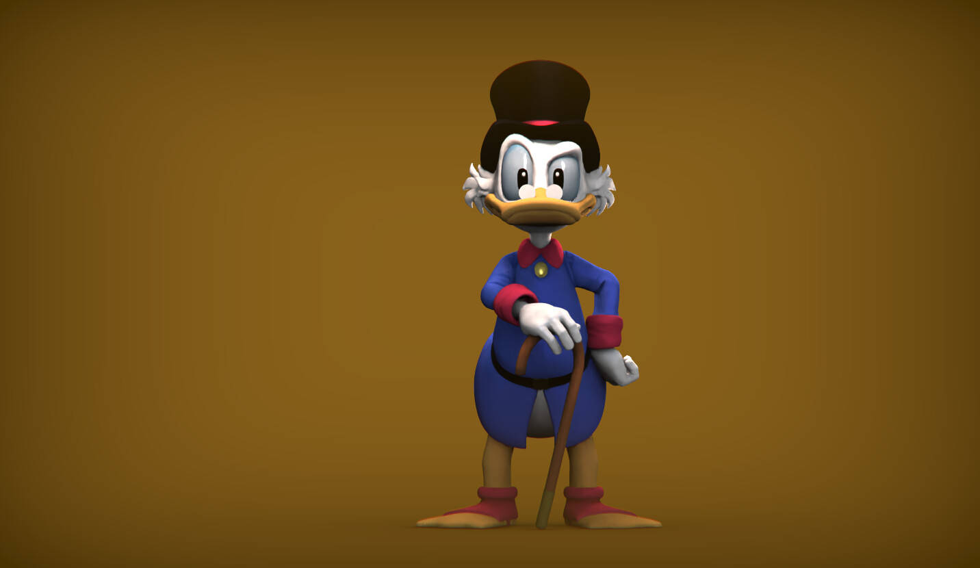 Scrooge Mcduck In Brown