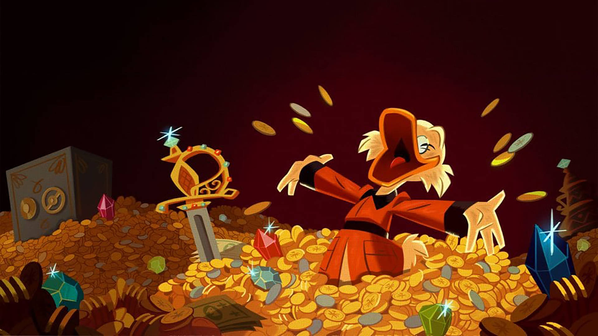 Scrooge Mcduck Mountain Of Treasure