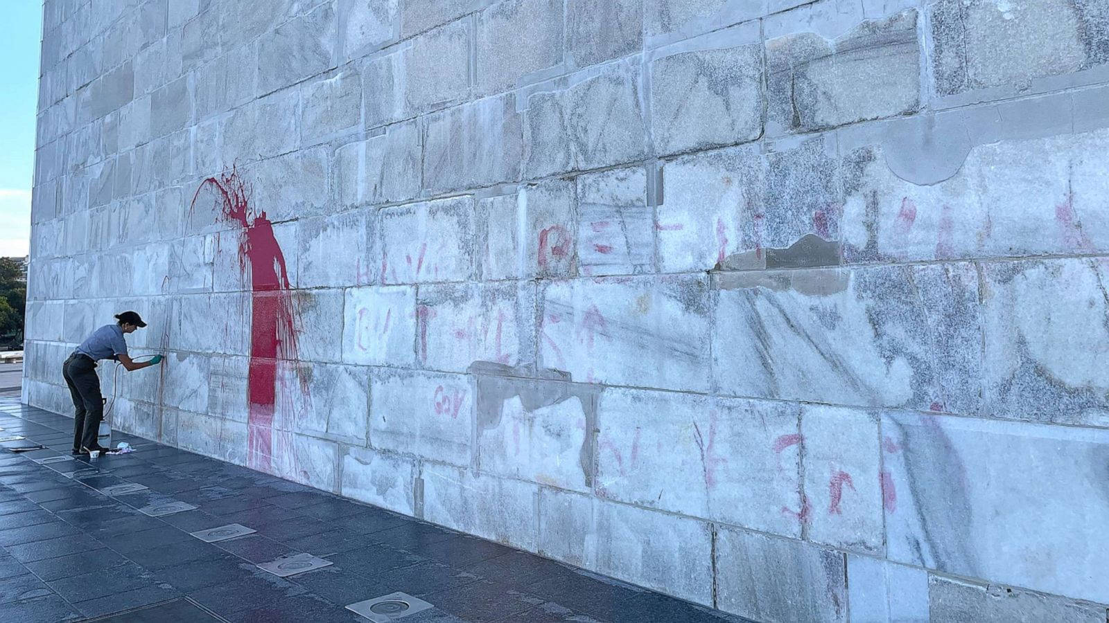 Scrubbing Washington Monument