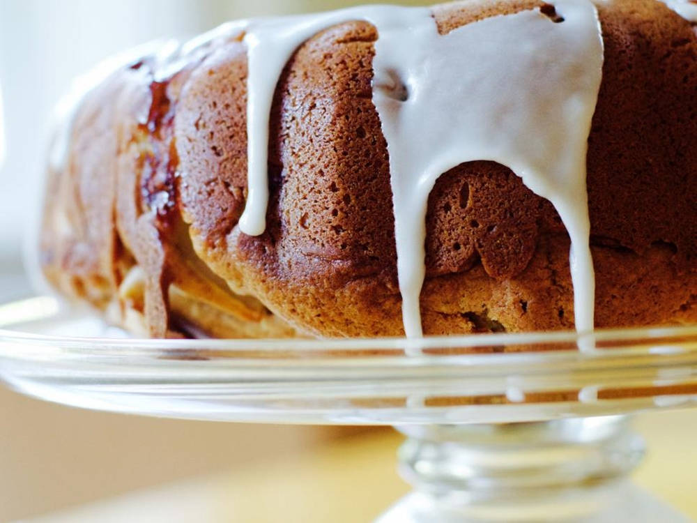 Scrumptious Buttermilk Pound Cake Background