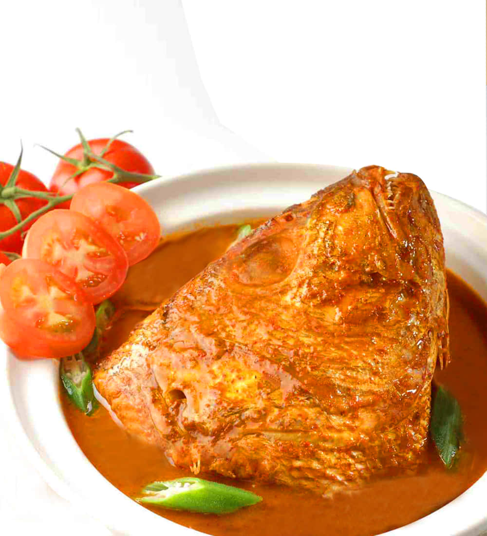 Scrumptious Fish Head Curry Dish Background