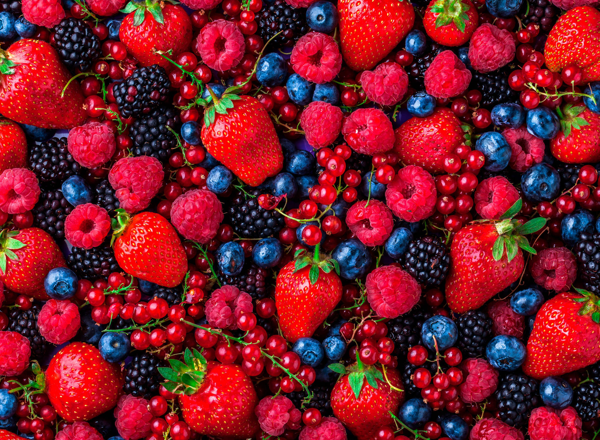 Scrumptious Fresh Raspberries Amidst Mixed Berries