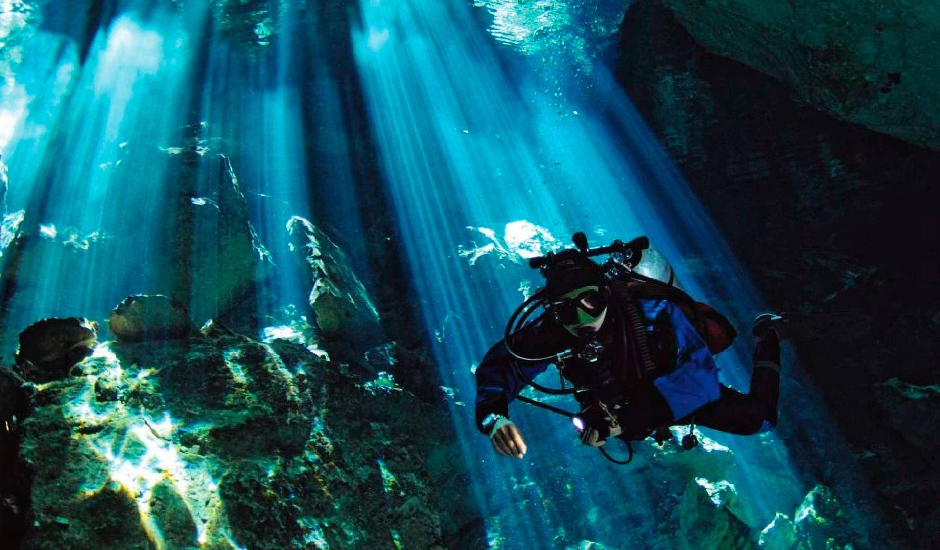 Scuba Diving Yucatan Mexico Background