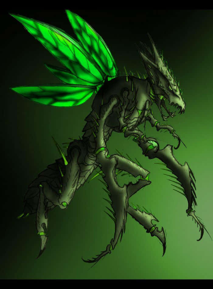 Scyther Mantis Drawing Background