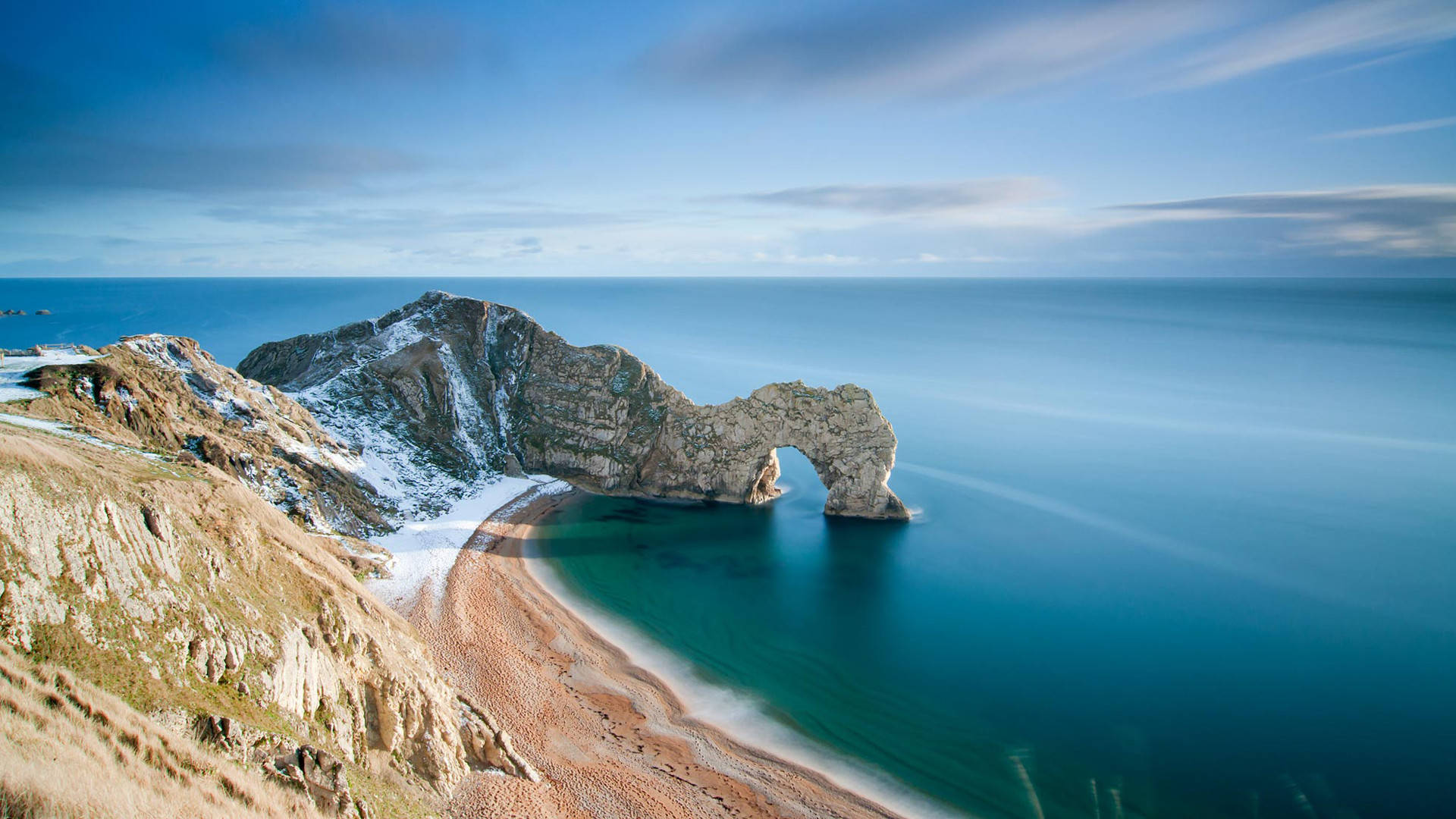 Sea Hd Mountains Background