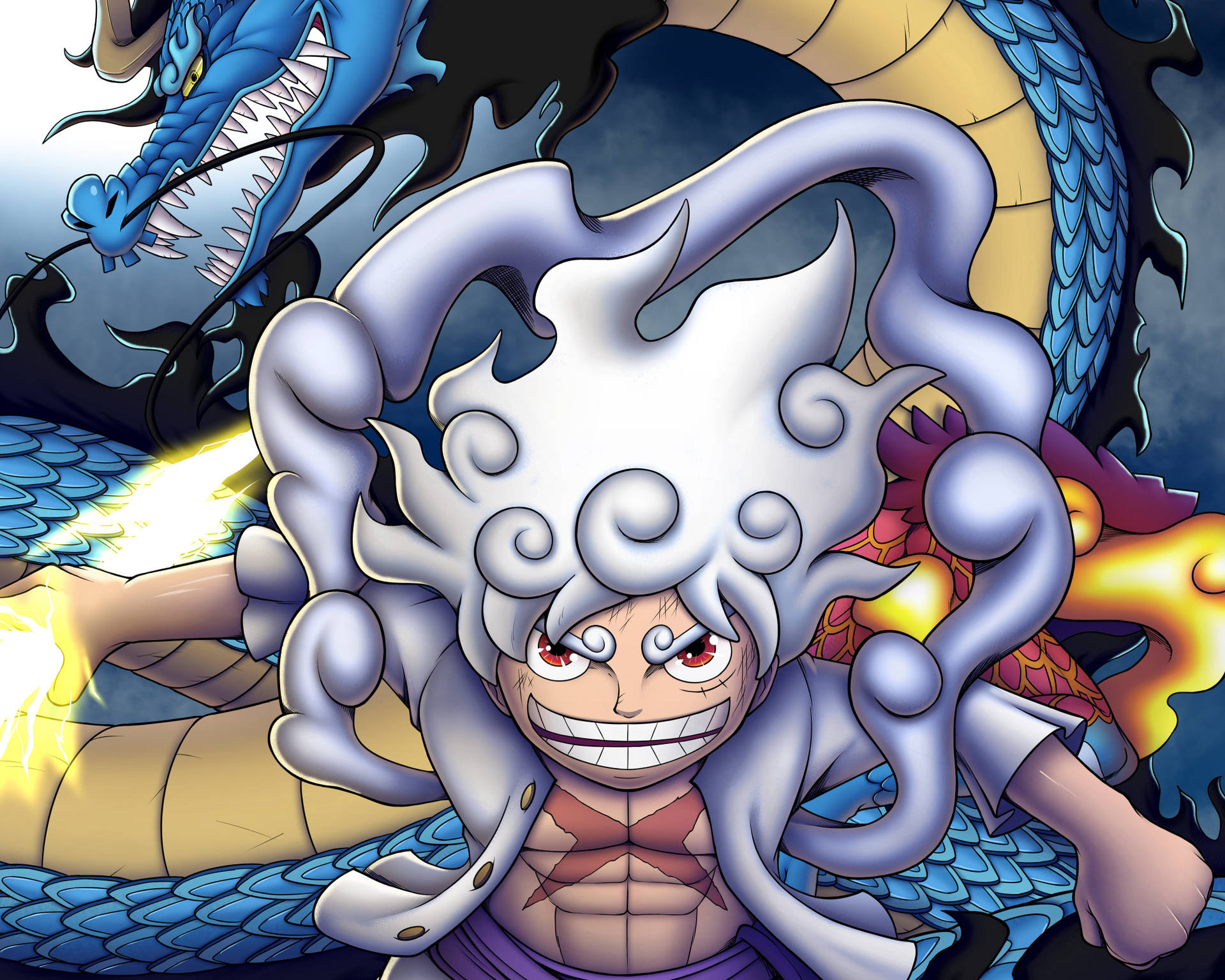 Sea Monster And Joy Boy Luffy