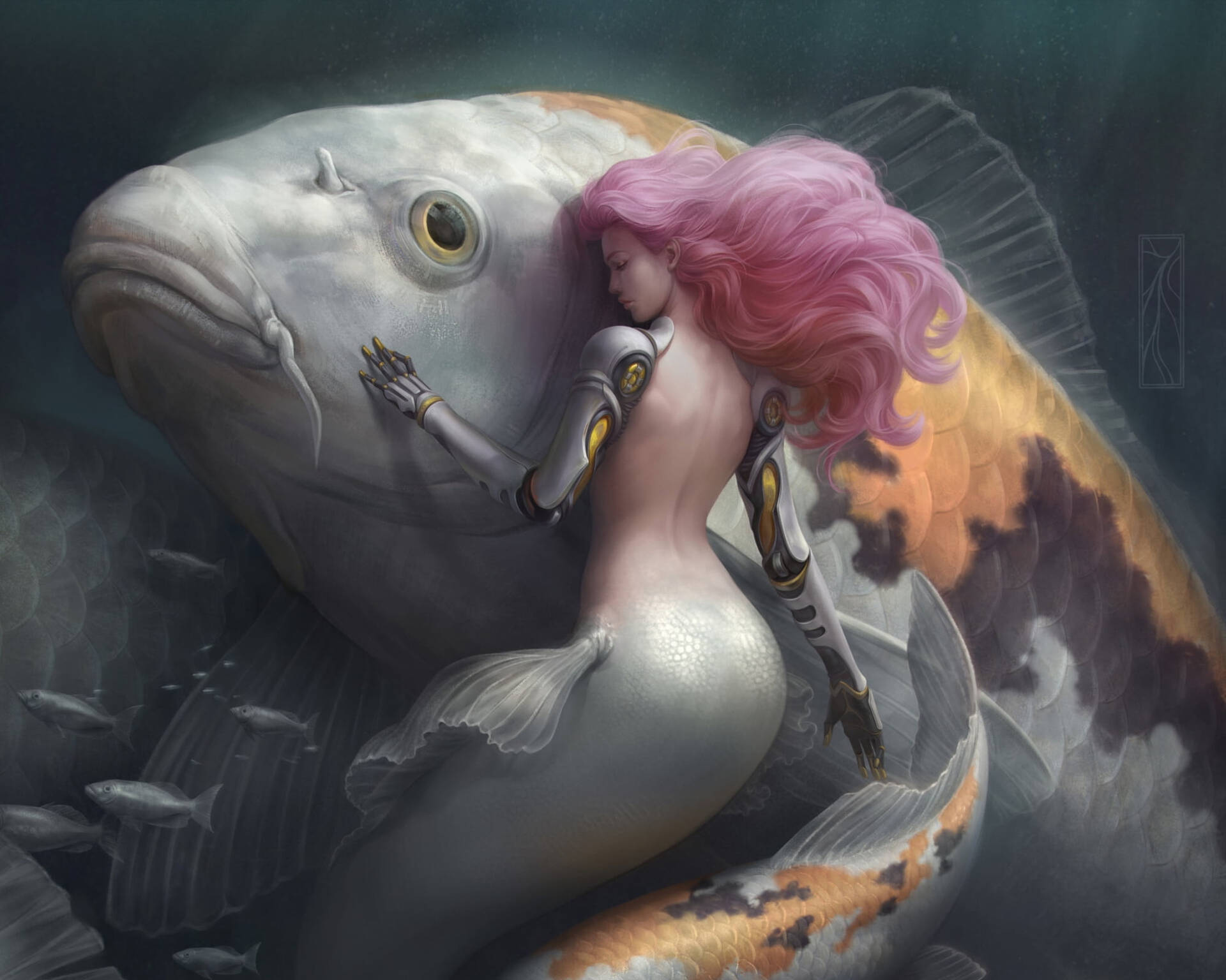 Sea Mythical Creature Mermaid Background