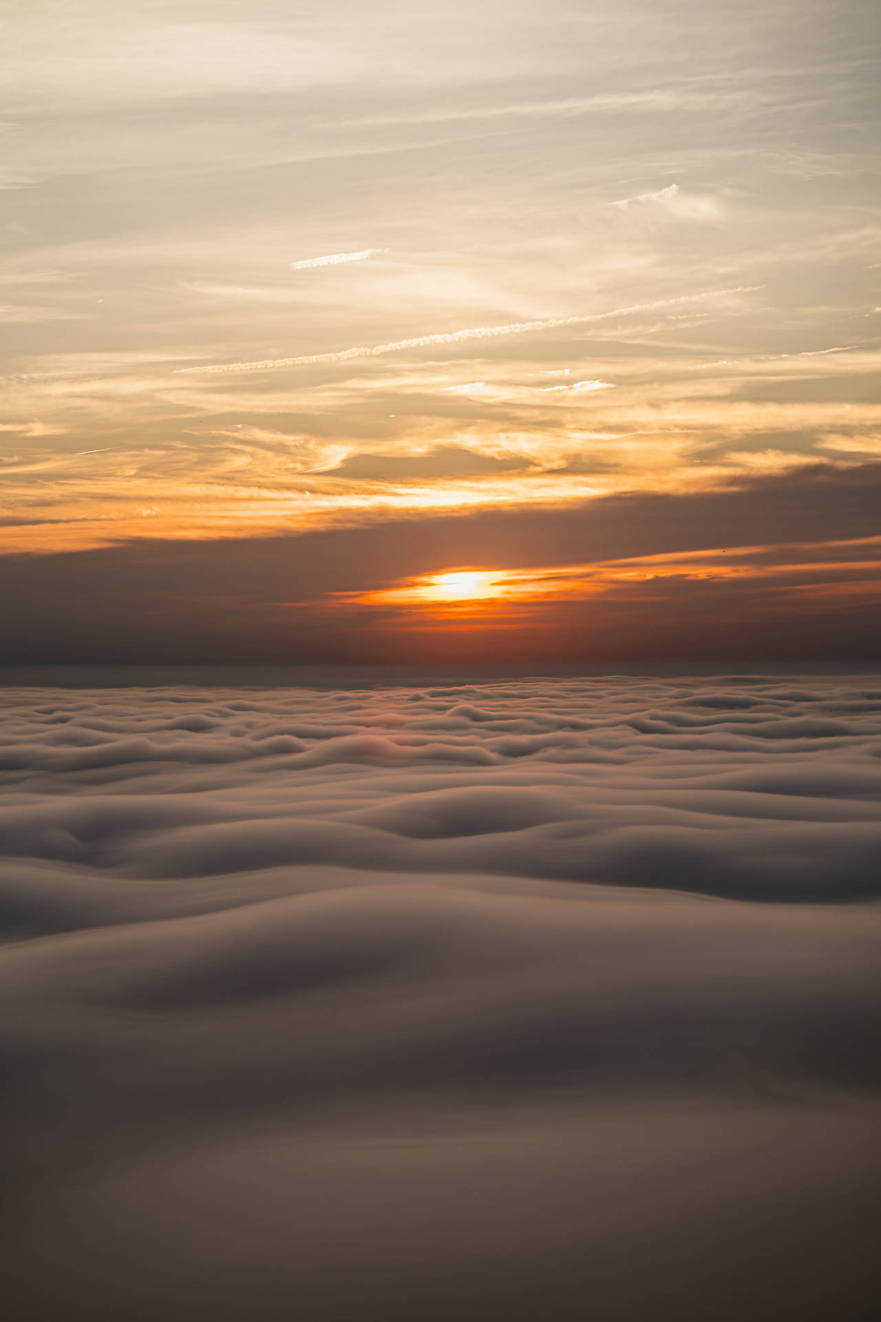 Sea Of Clouds Background